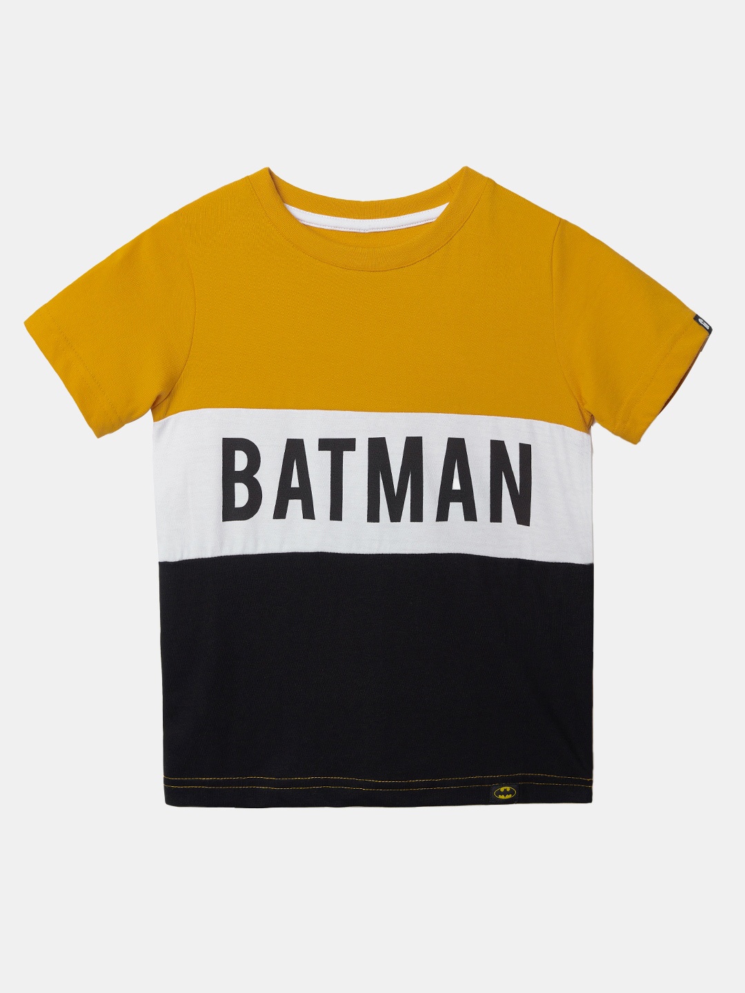 

The Souled Store Boys Colourblocked Round Neck Pure Cotton T-shirt, Yellow