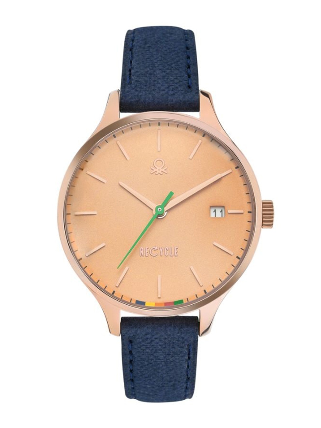 

United Colors of Benetton Women Dial & Leather Straps Analogue Watch UWUCL0101, Peach