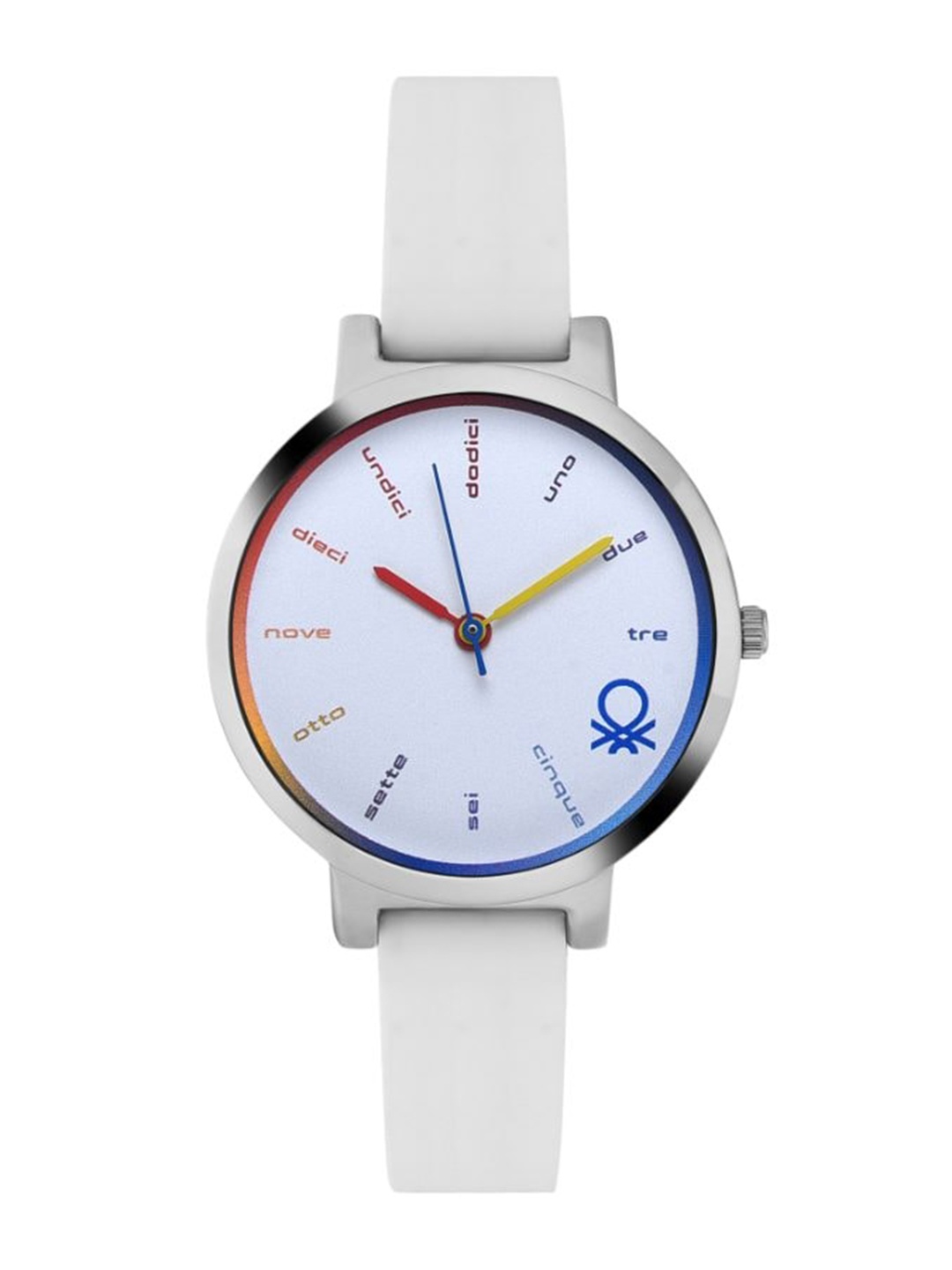 

United Colors of Benetton Women Printed Dial & Straps Analogue Watch UWUCL0202, White