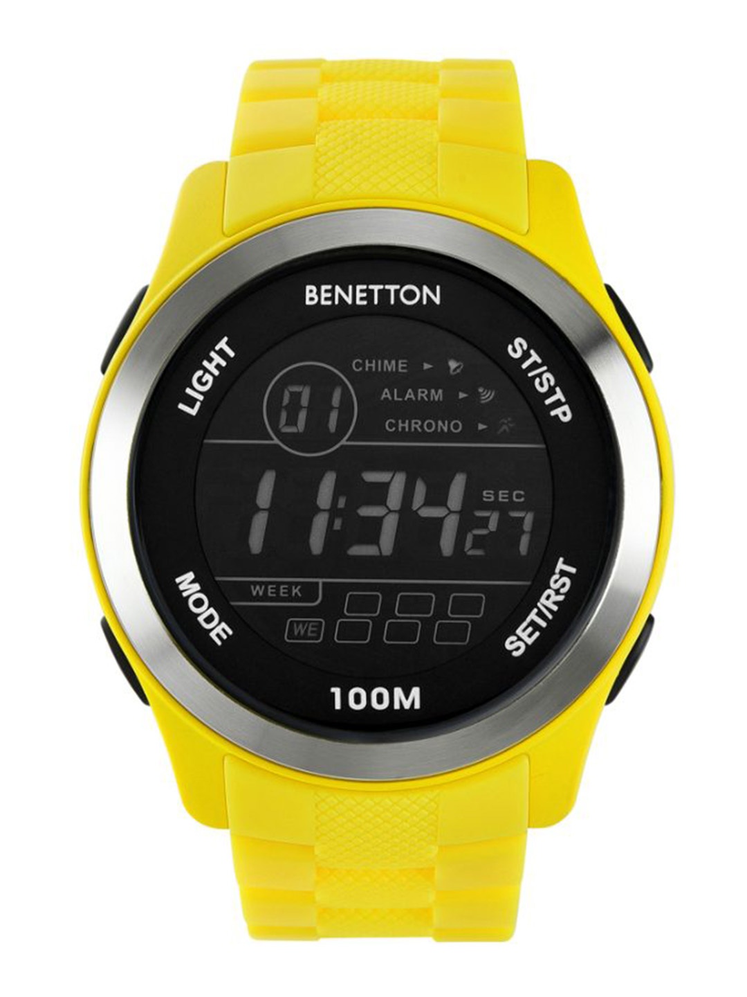 

United Colors of Benetton Unisex Dial & Straps Digital Watch UWUCG0501, Black