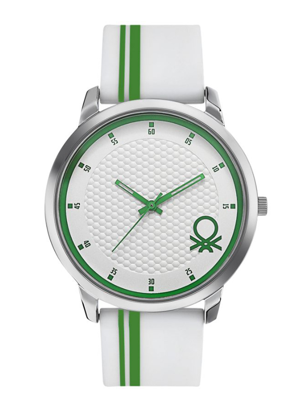 

United Colors of Benetton Men Printed Dial & Silicon Straps Analogue Watch UWUCG0400, White