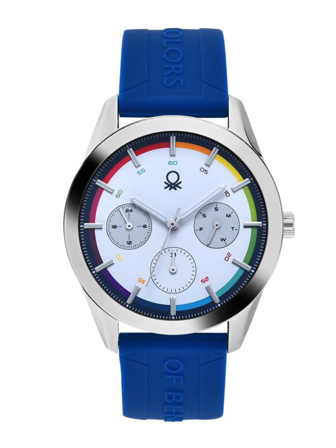 

United Colors of Benetton Men Dial & Silicon Straps Analogue Watch UWUCG0200, White