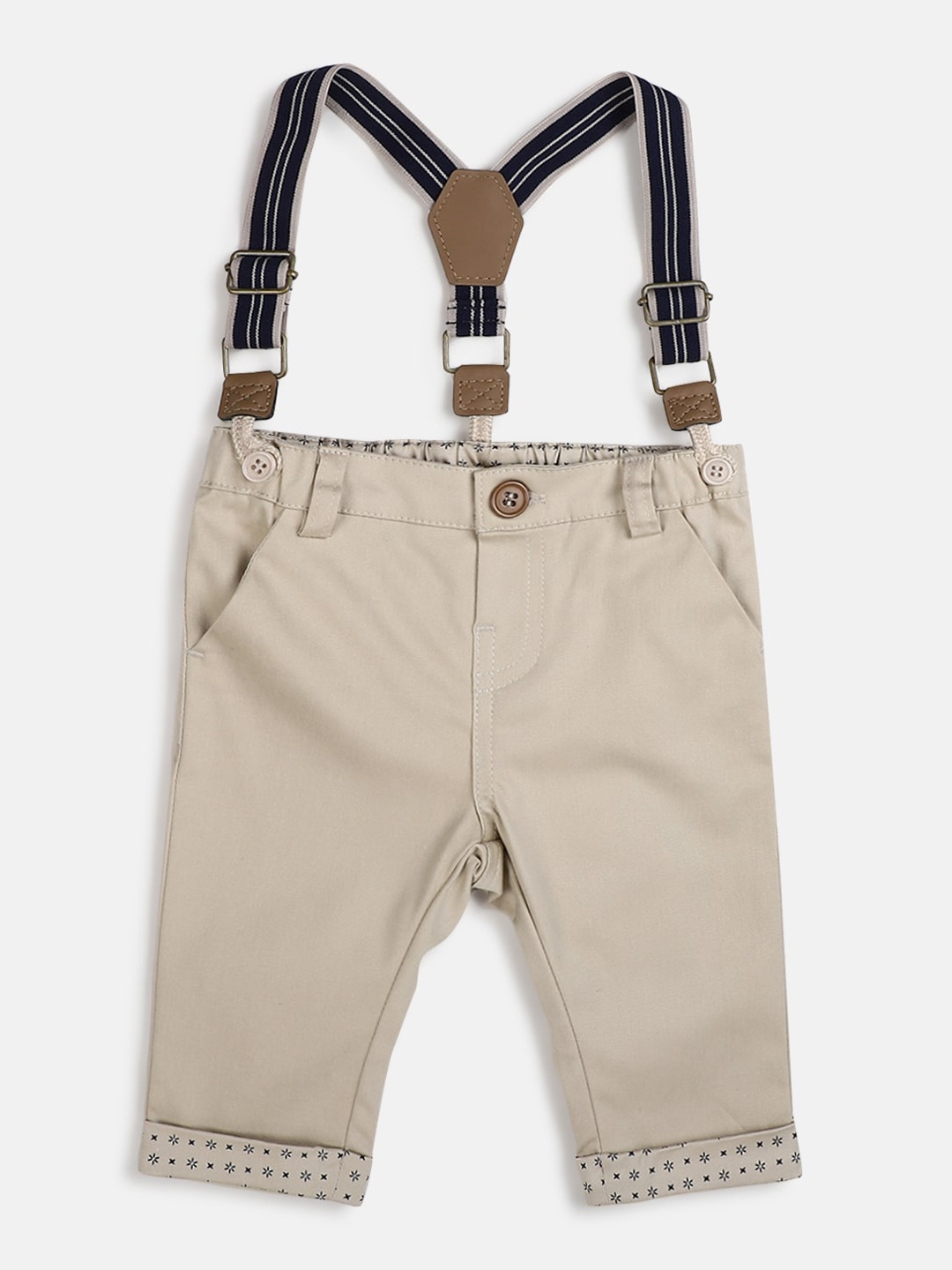 

Chicco Boys Cotton Mid-Rise Relaxed Trousers, Beige
