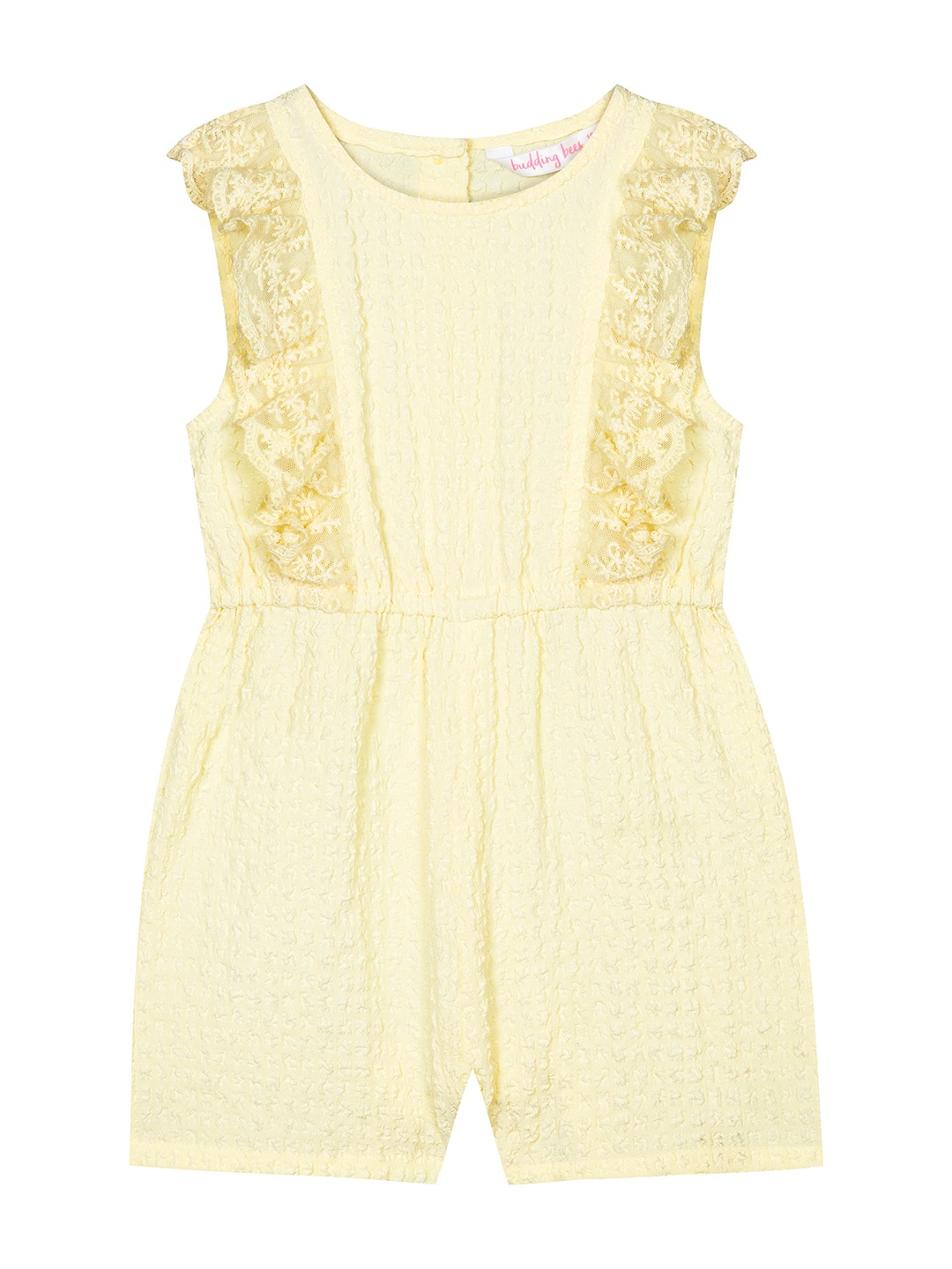 

Budding Bees Girls Popcorn Jumpsuit, Yellow