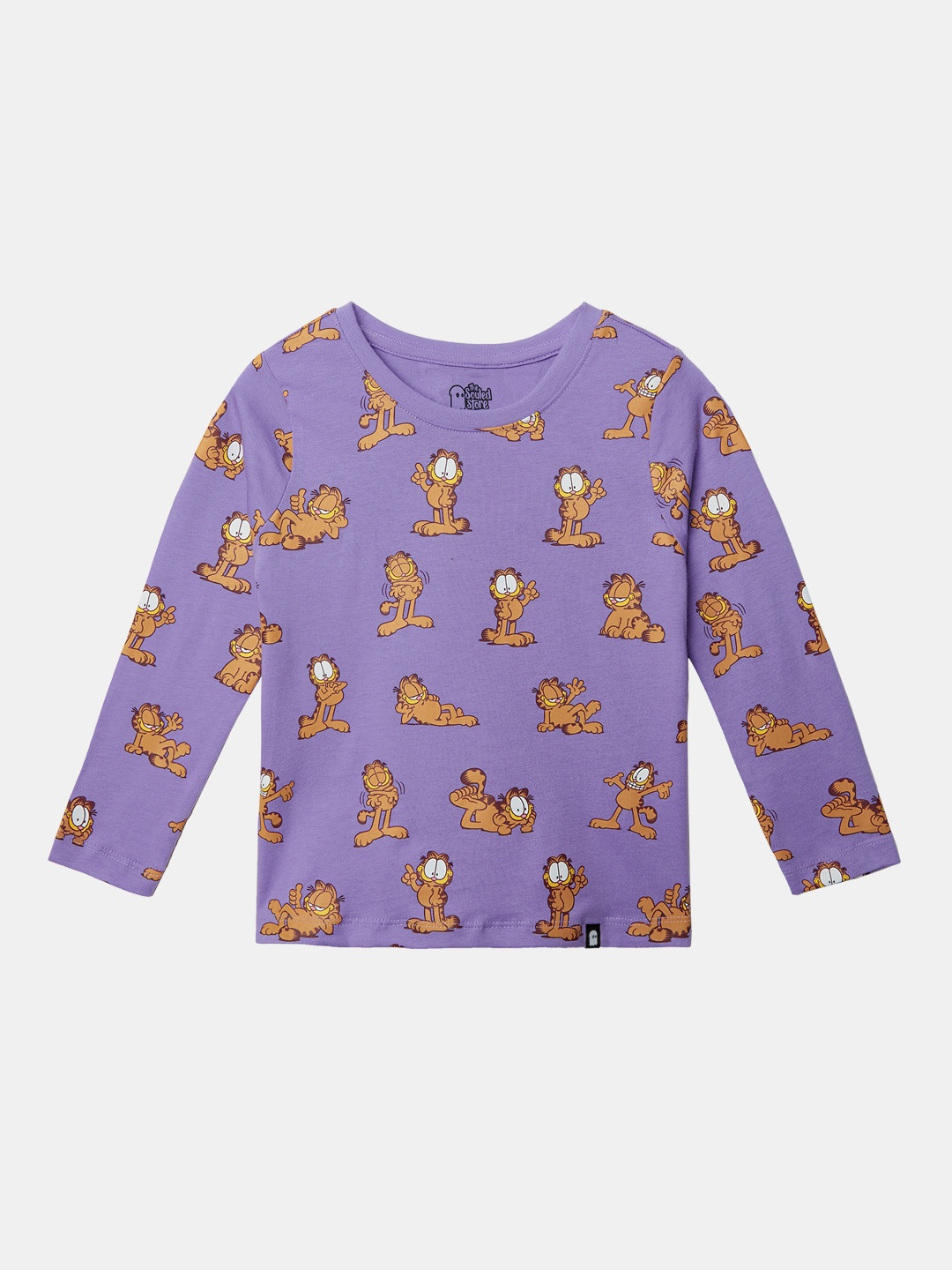 

The Souled Store Girls Garfield Printed Pure Cotton T-shirt, Lavender