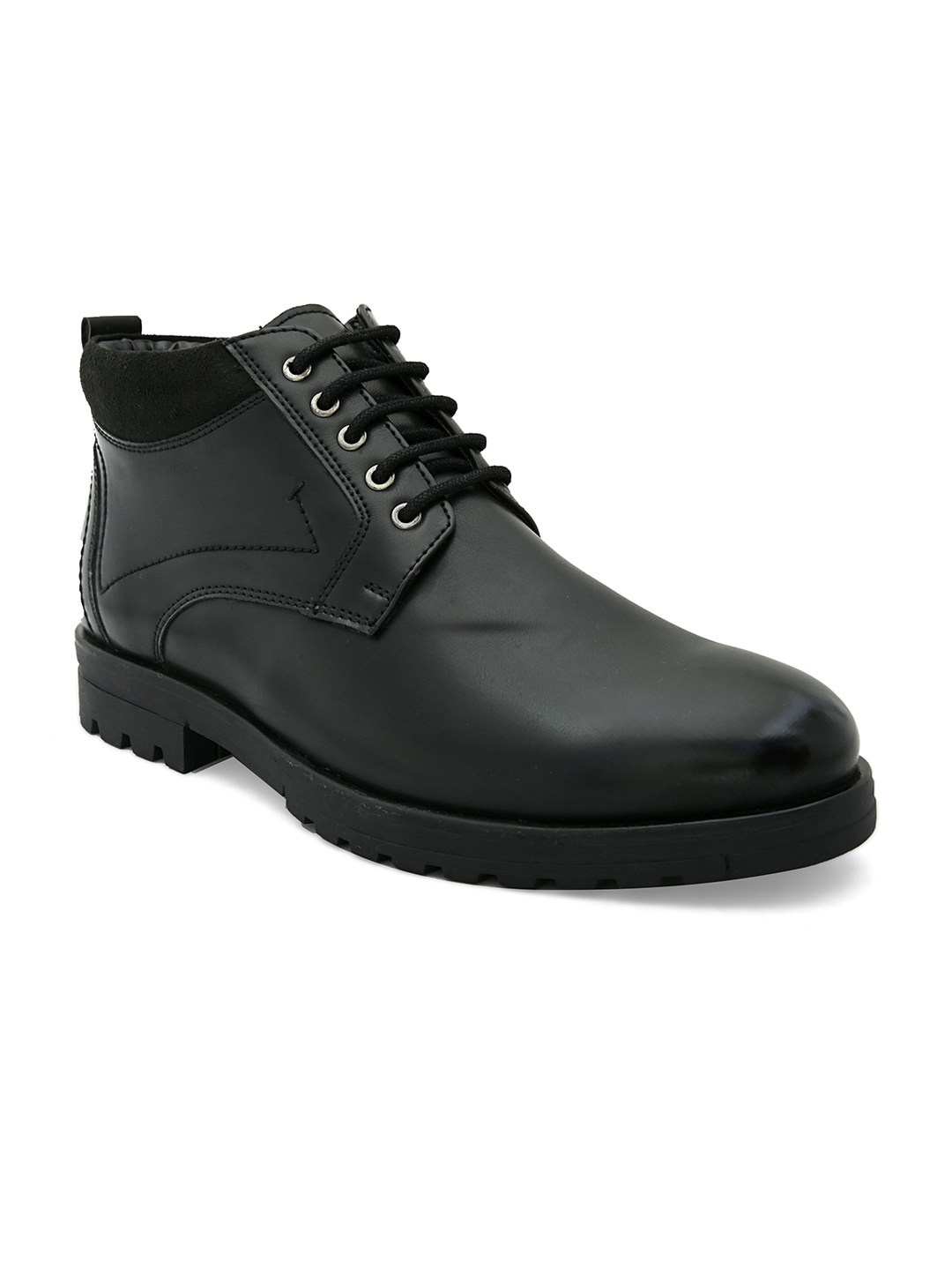 

San Frissco Men Mid-Top Regular Boots, Black