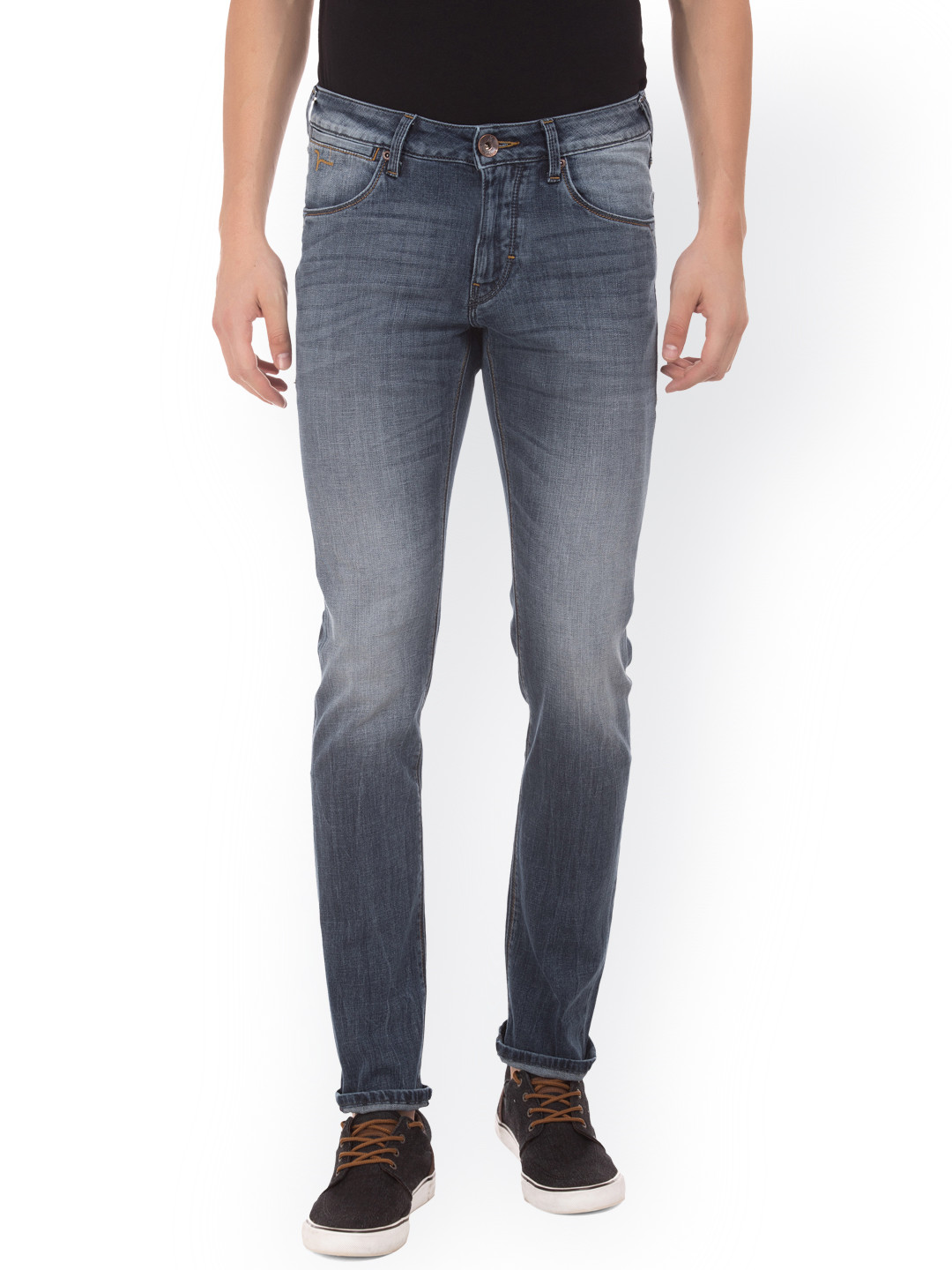 

Flying Machine Men Blue Regular Fit Mid-Rise Clean Look Jeans