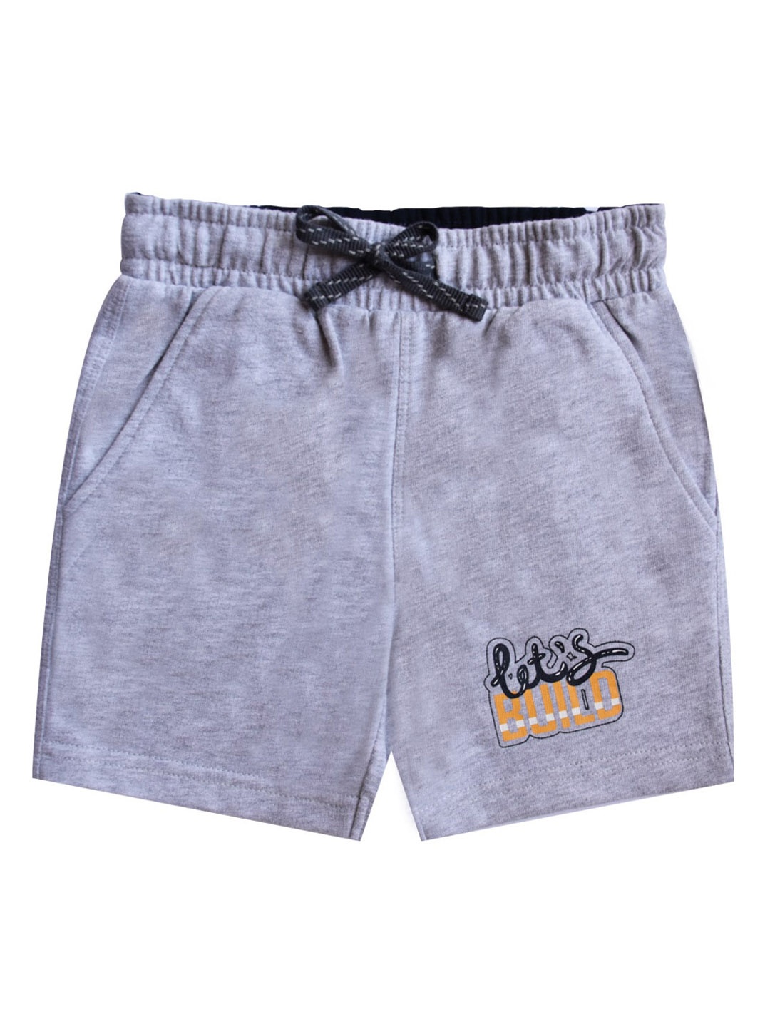

milou Boys Pure Cotton Shorts, Grey