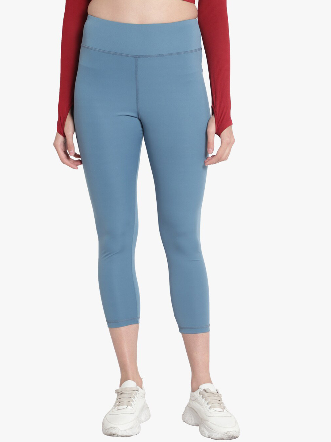 

Wearjukebox High Waist Dry-Fit Yoga Workout Tights, Blue