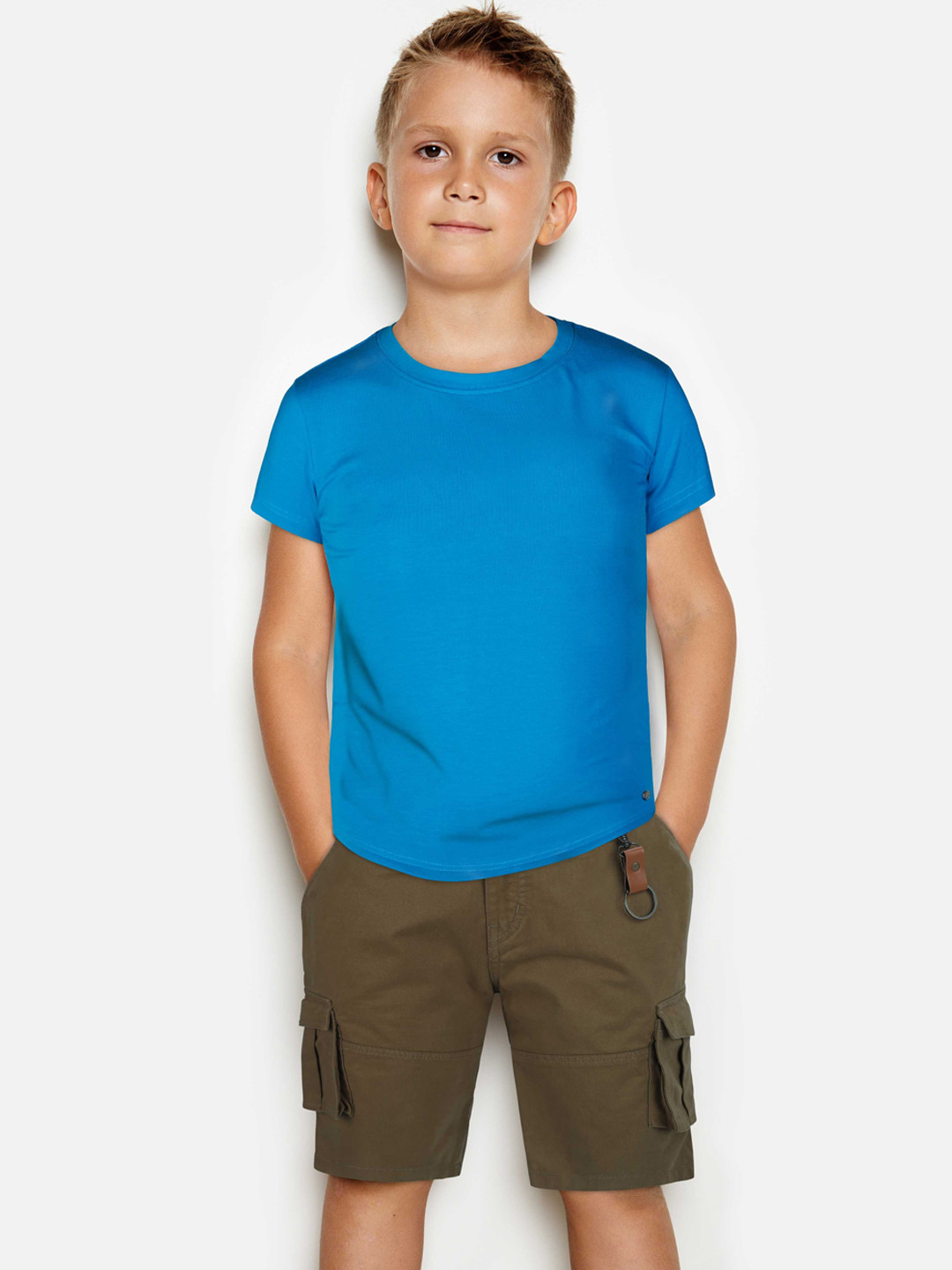 

Gini and Jony Boys Mid-Rise Cotton Cargo Shorts, Brown
