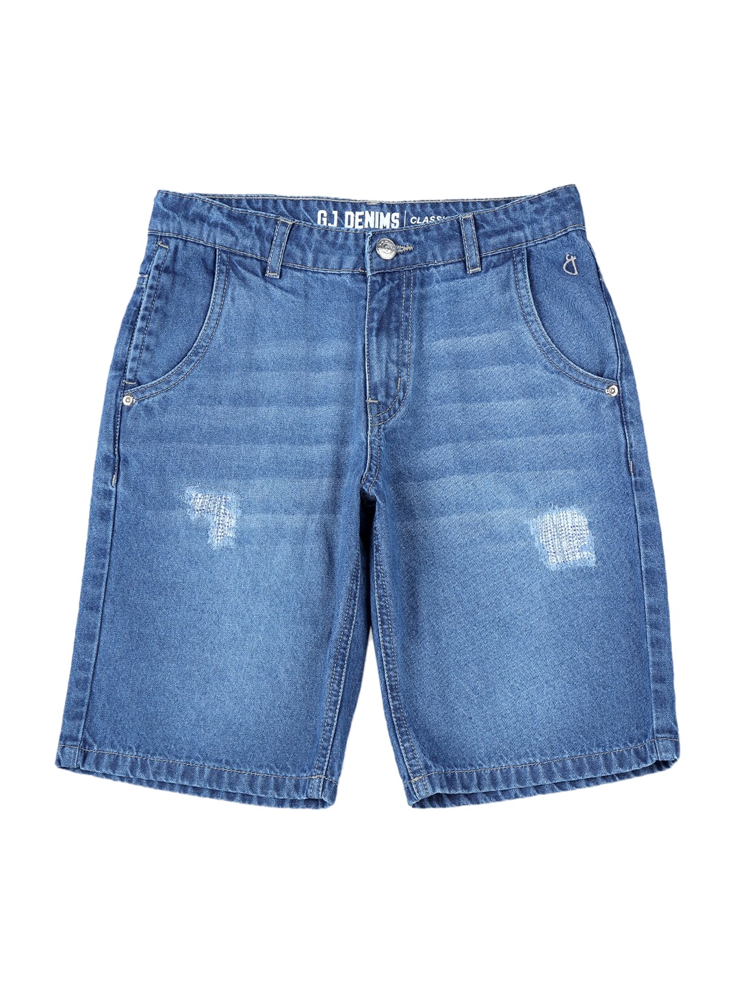 

Gini and Jony Boys Washed Denim Shorts, Blue