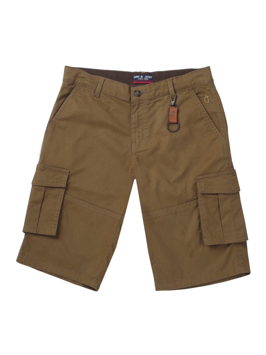 

Gini and Jony Boys Cotton Cargo Shorts, Brown