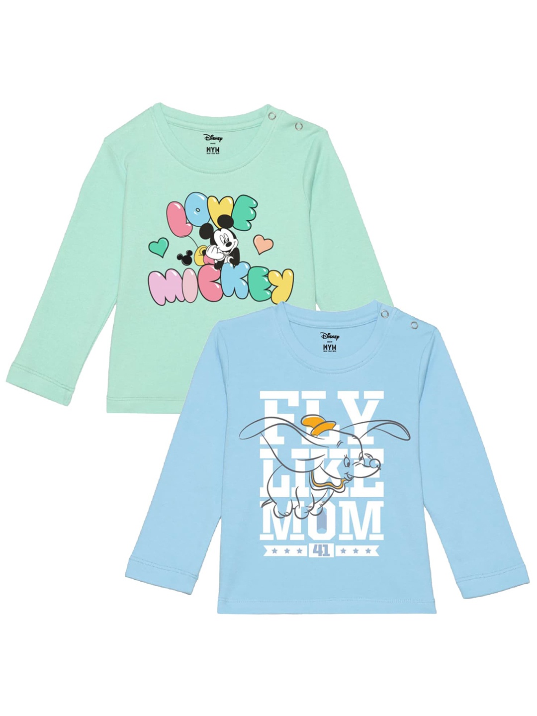 

Disney by Wear Your Mind Infant Boys Pack Of 2 Mickey Mouse Printed T-shirt, Green