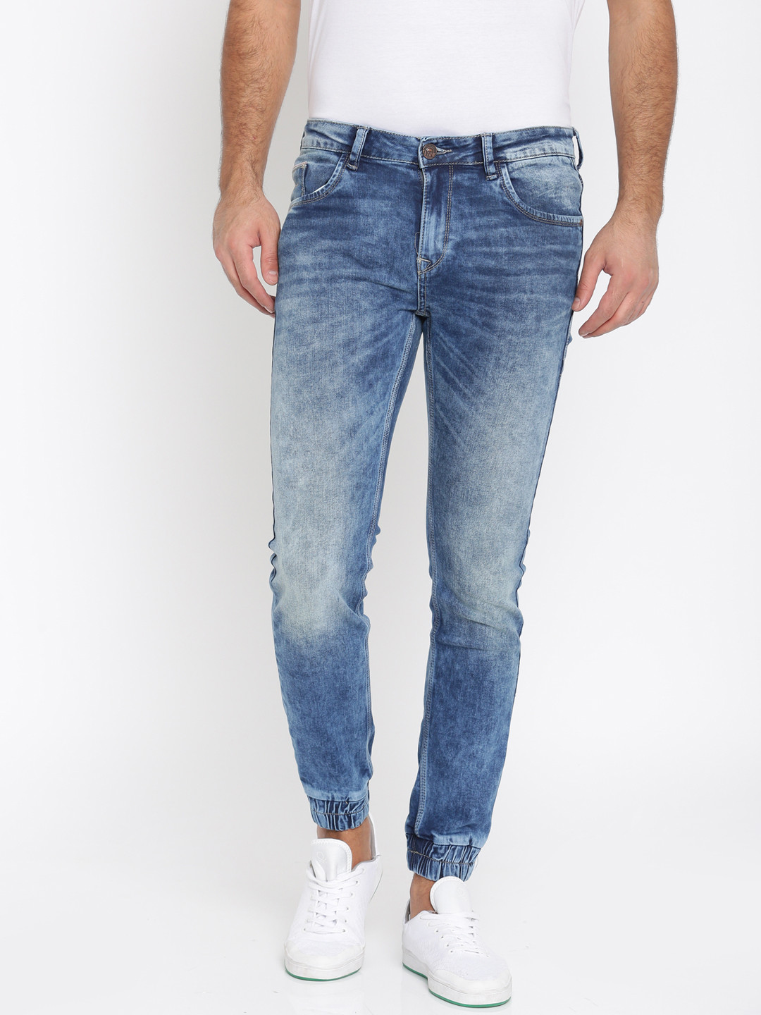 

Flying Machine Men Blue Regular Fit Mid-Rise Clean Look Stretchable Jeans