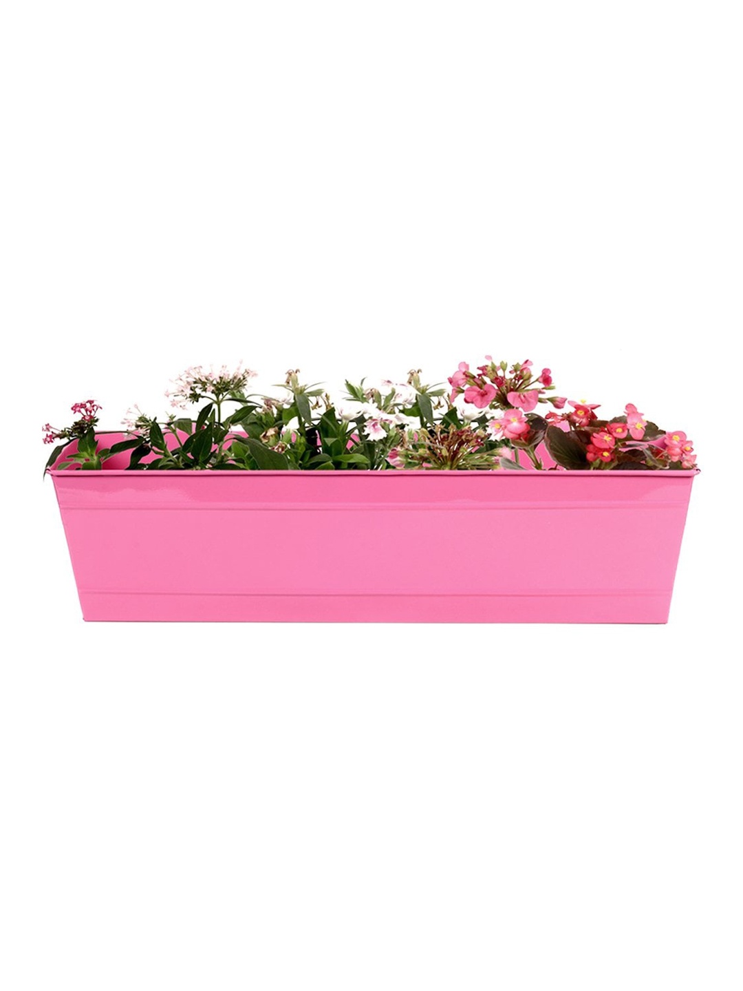 

TRUSTBASKET Pink Railing Hanging Metal Planter