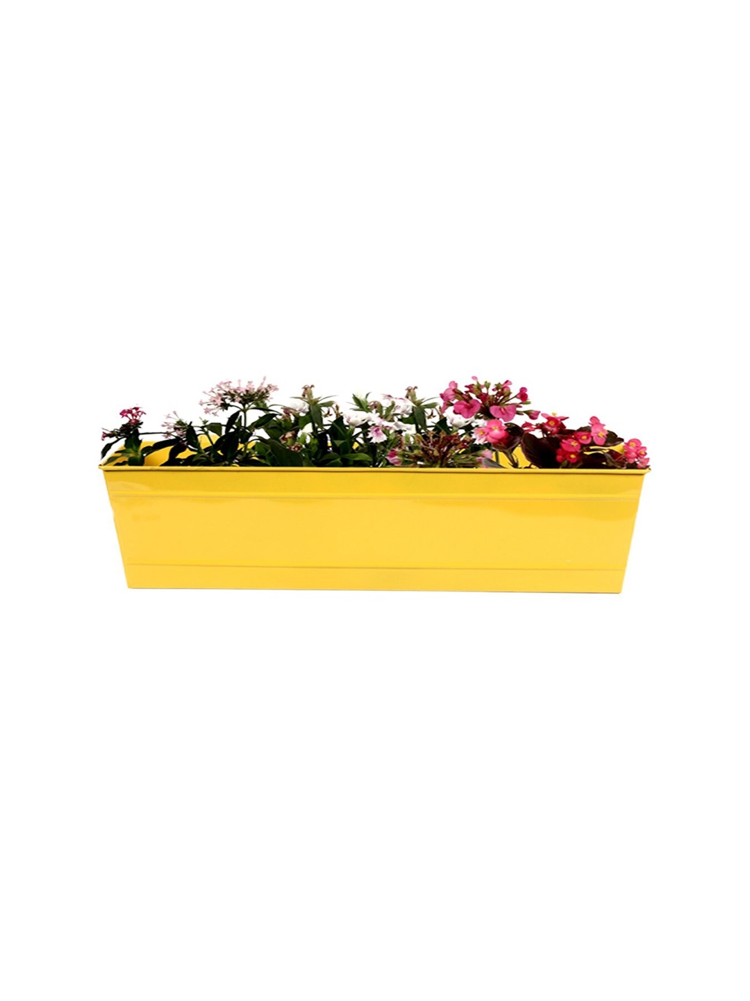 

TRUSTBASKET Yellow Rectangular Railing Planter