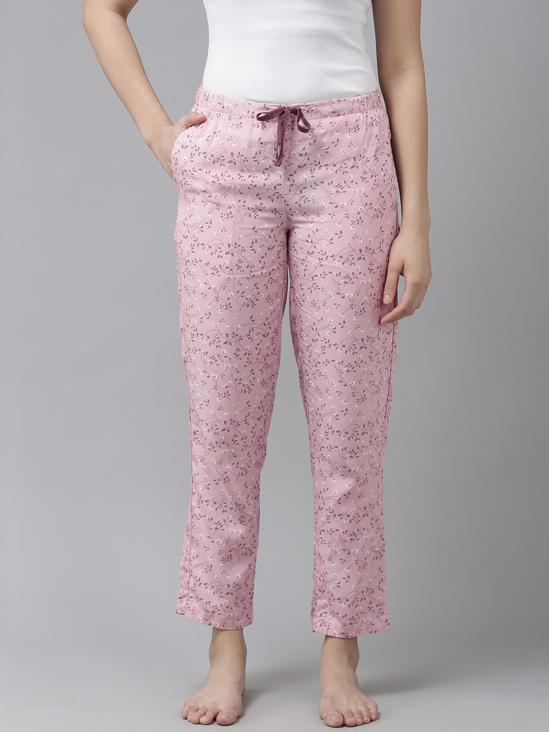 

Van Heusen Women Floral Printed Lounge Pants, Pink
