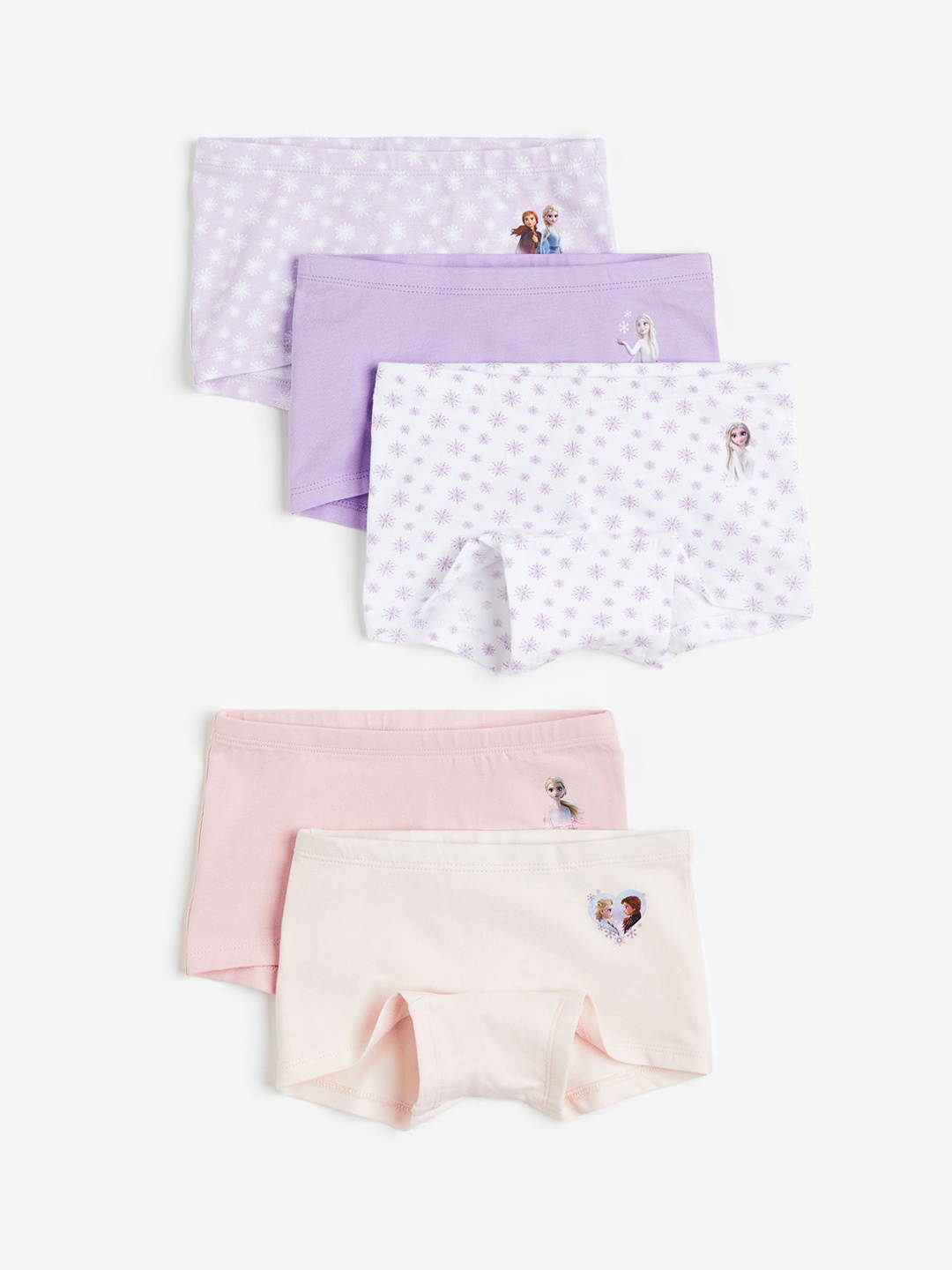 

H&M Girls 5-Pack Cotton Boxer Briefs 0783893054, Purple