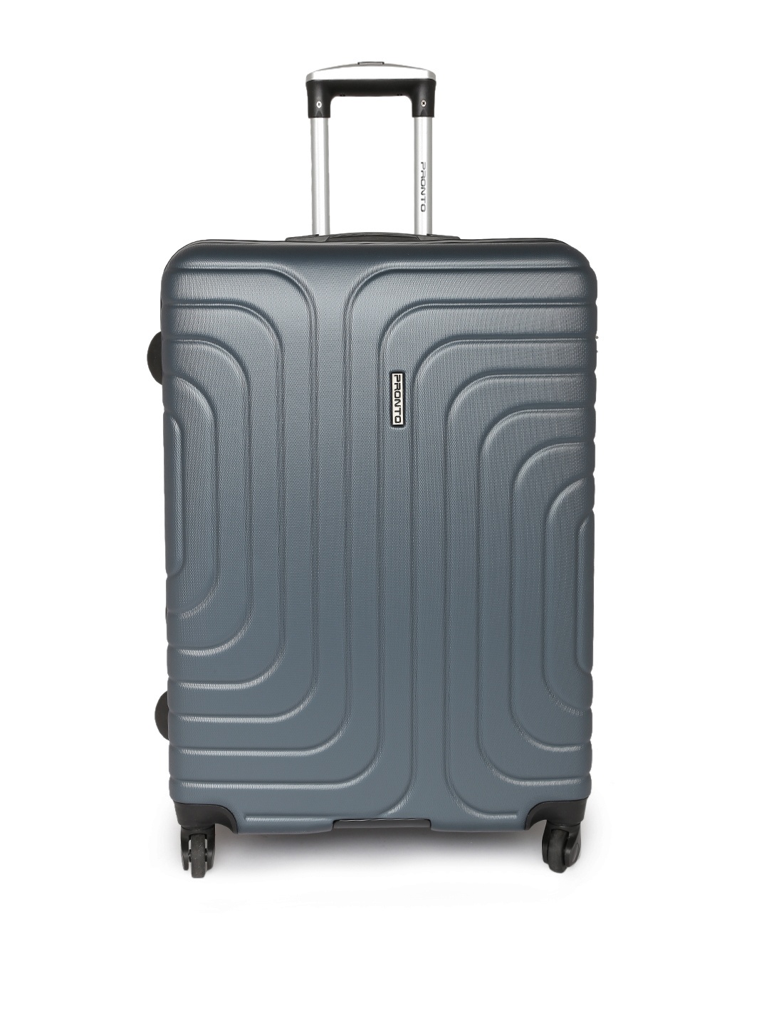 

Pronto Unisex Grey Textured CYPRUS 4 W Spinner 78 Large Trolley Suitcase