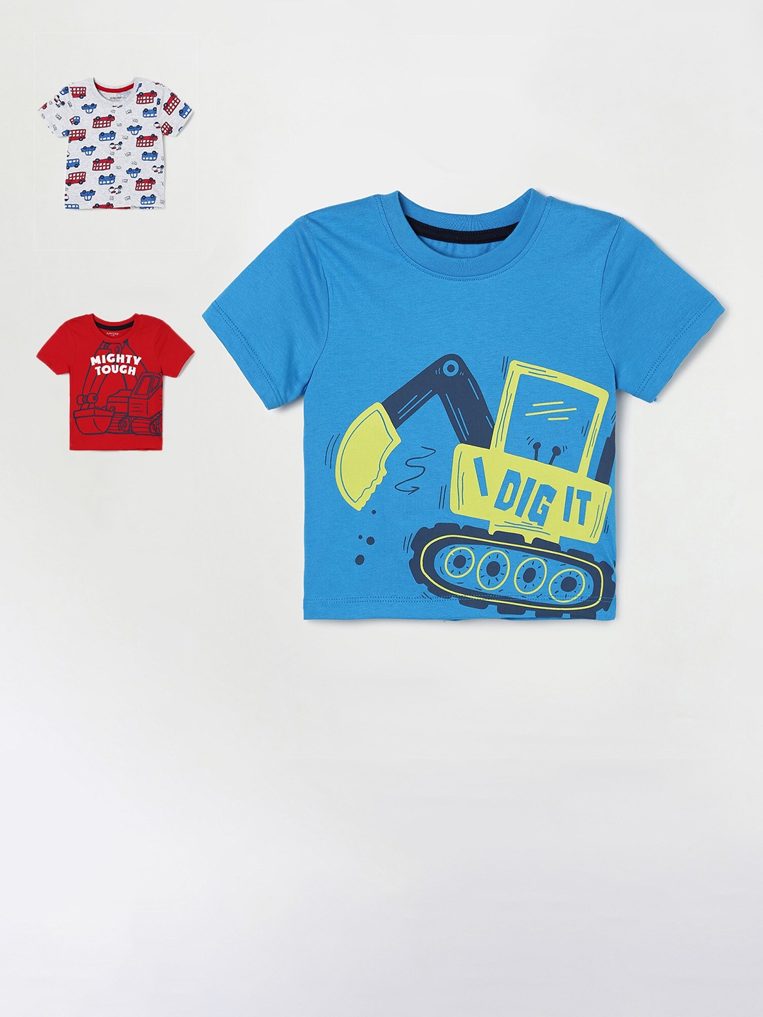 

Juniors by Lifestyle Pack of 3 Printed T-shirt, Red