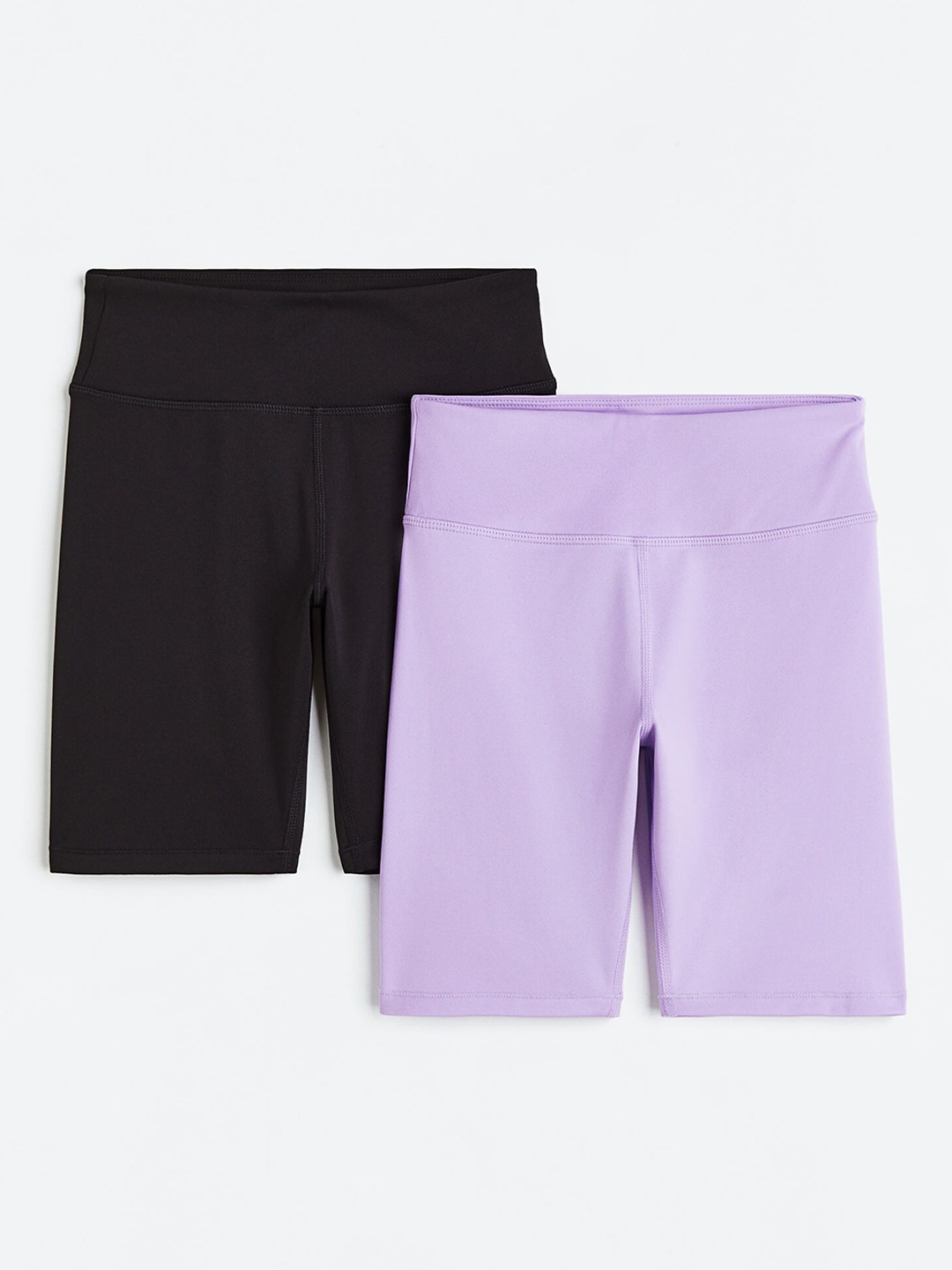 

H&M Girls 2-Pack Cycling Shorts, Black
