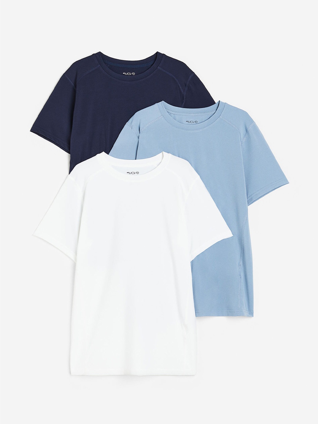 

H&M Boys 3-Pack Sports Tops, Blue