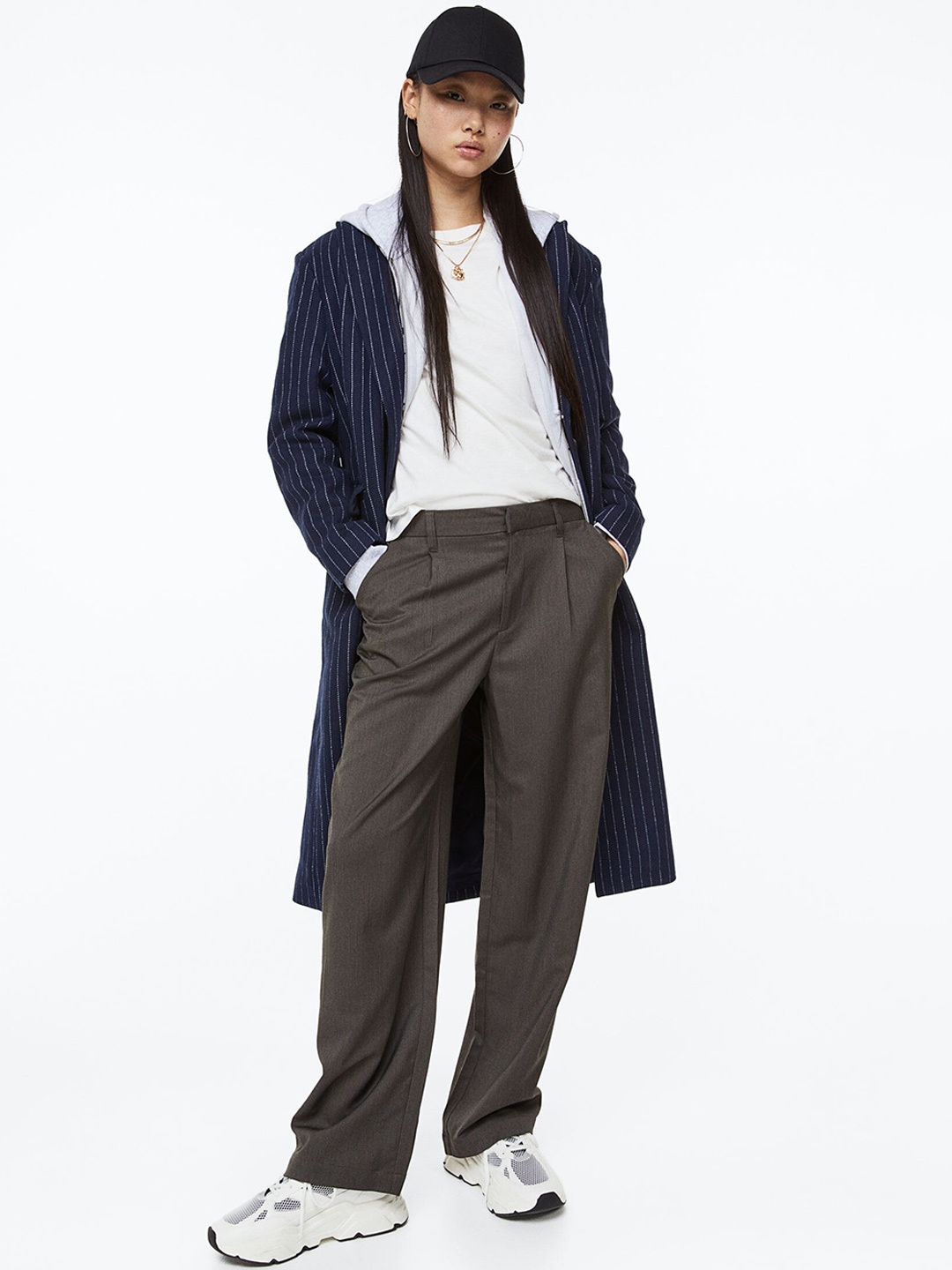 

H&M Women Tailored trousers, Grey