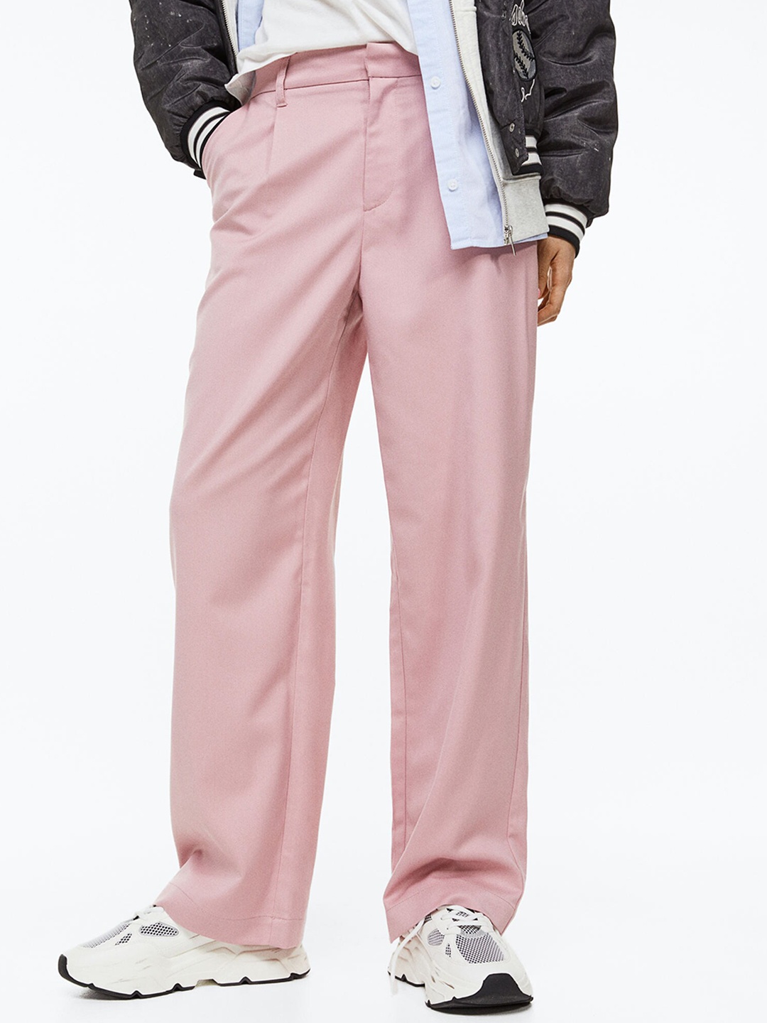 

H&M Women Tailored Trousers, Pink