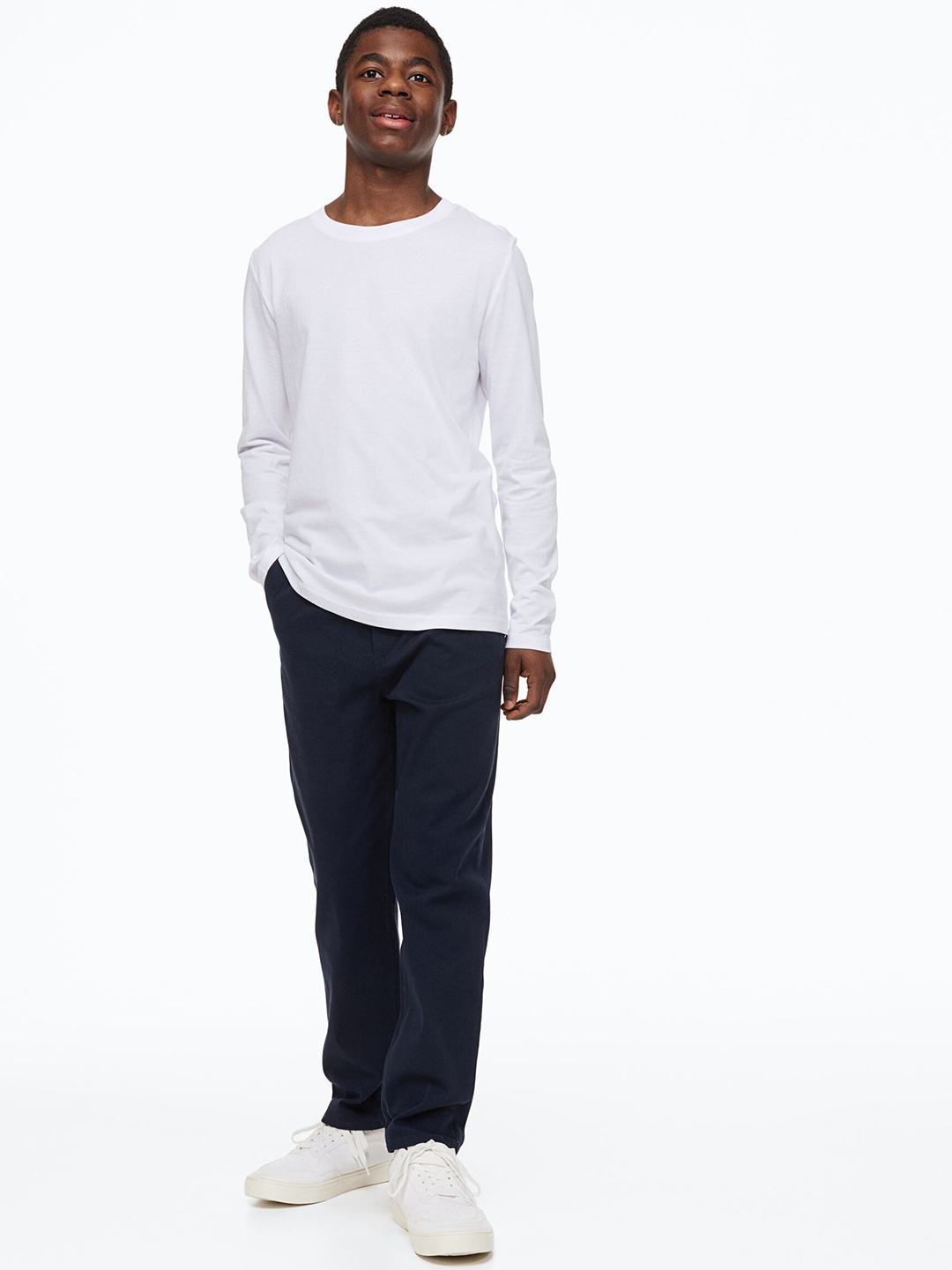 

H&M Boys Slim Fit Chinos, Blue