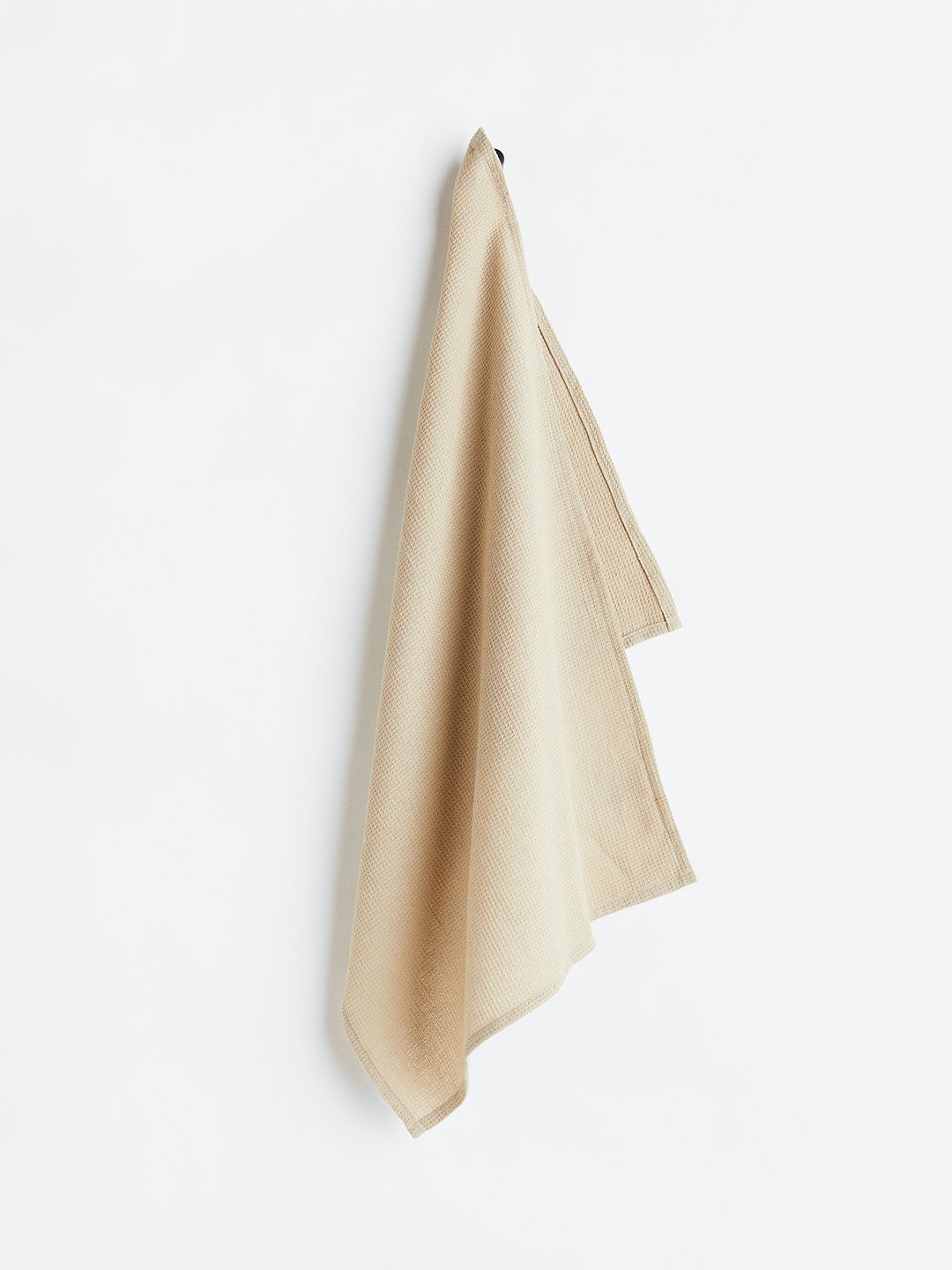 

H&M Beige Pure Cotton Waffled Tea Towel