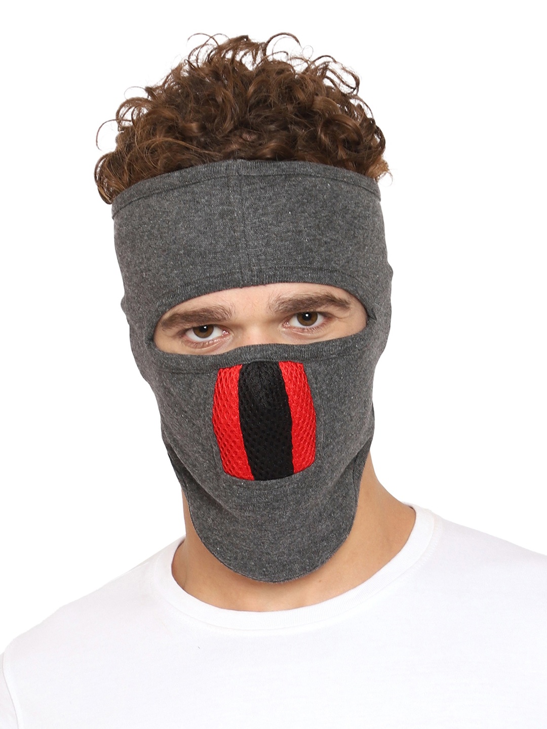 

Gajraj Single-Ply Anti Pollution Full Face Mask with Air Filter Mesh, Grey