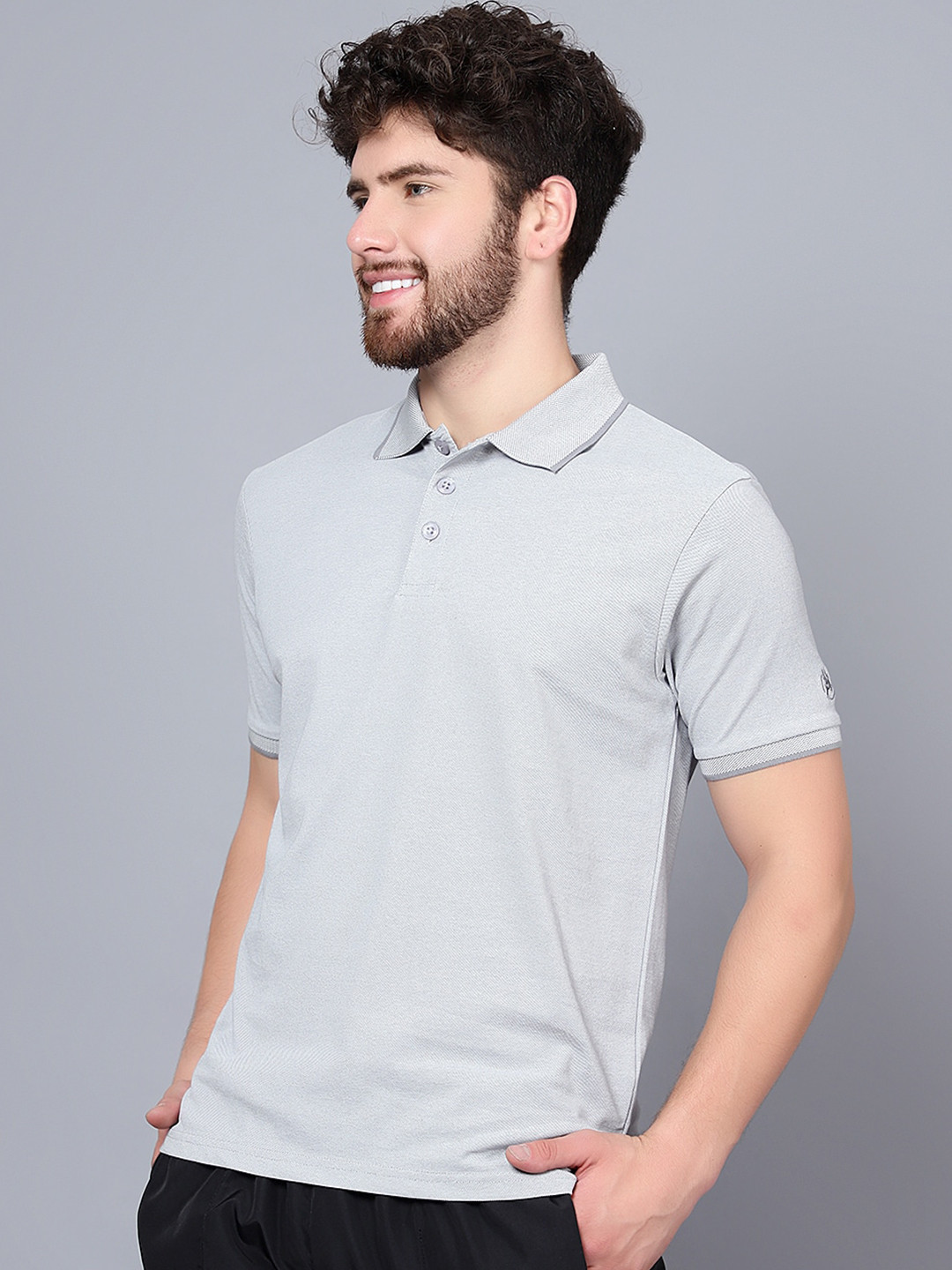 

Shiv Naresh Polo Collar Sports T-shirt, Grey