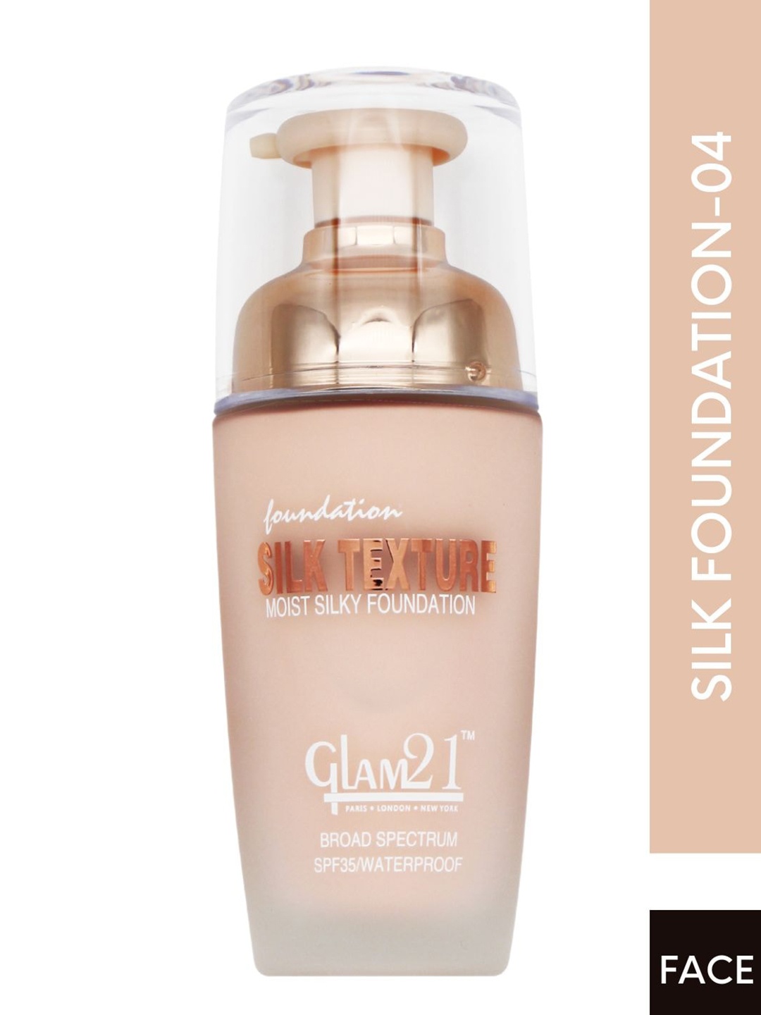 

GLAM21 Silk Texture Waterproof SPF35 Moist Silky Matte Foundation 50g - Shade 04, Beige