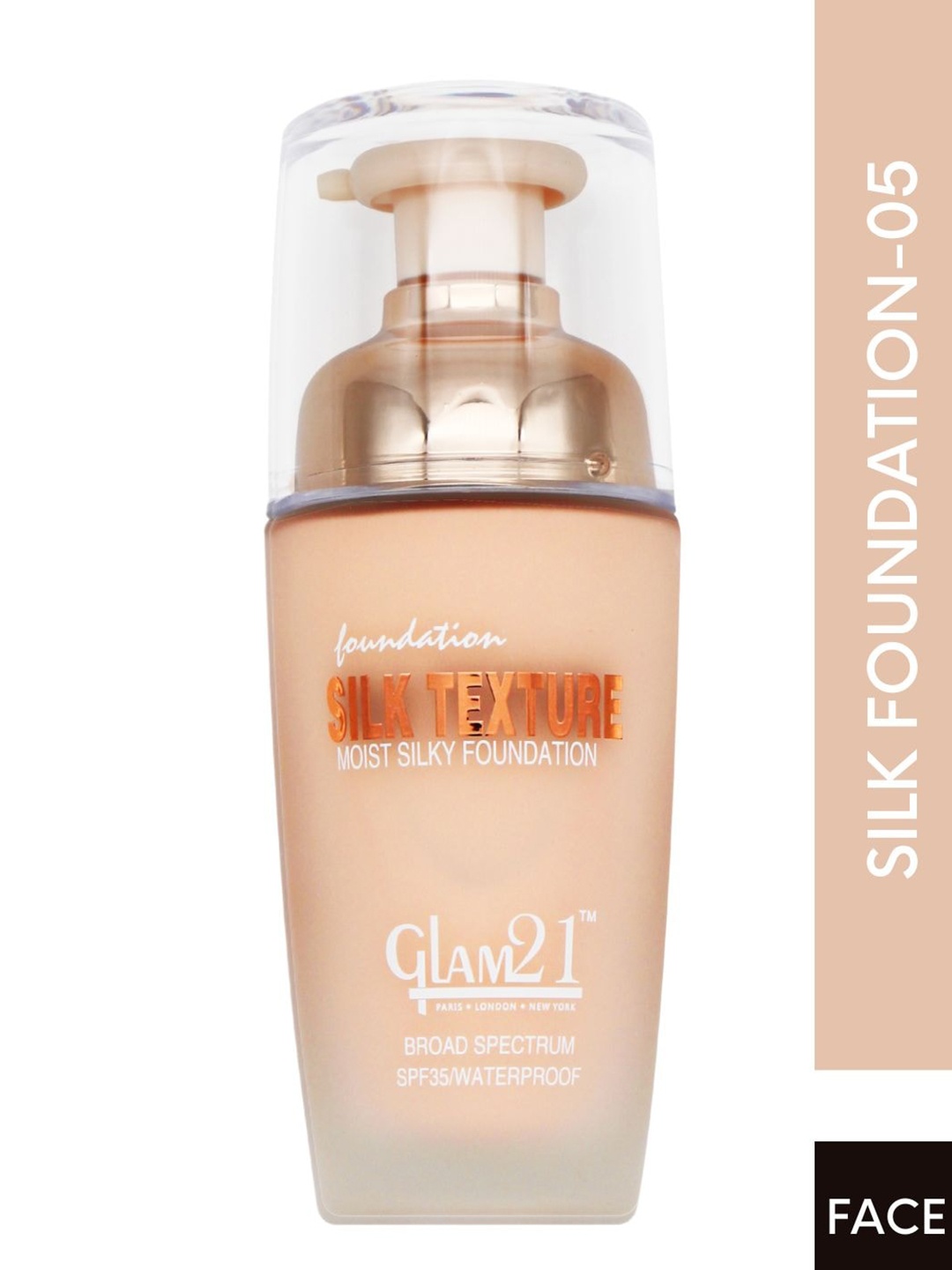 

GLAM21 Silk Texture Waterproof SPF35 Moist Silky Matte Foundation 50g - Shade 05, Beige