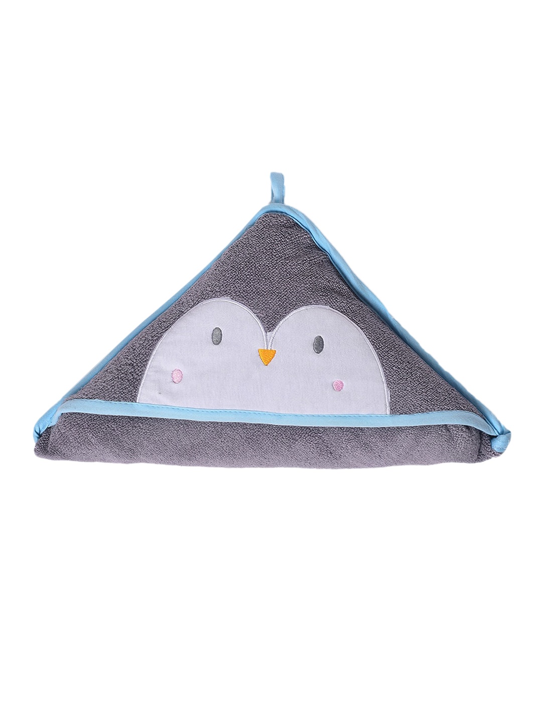 

MiArcus Infants Grey & White 450 GSM Cotton Hooded Bath Towel