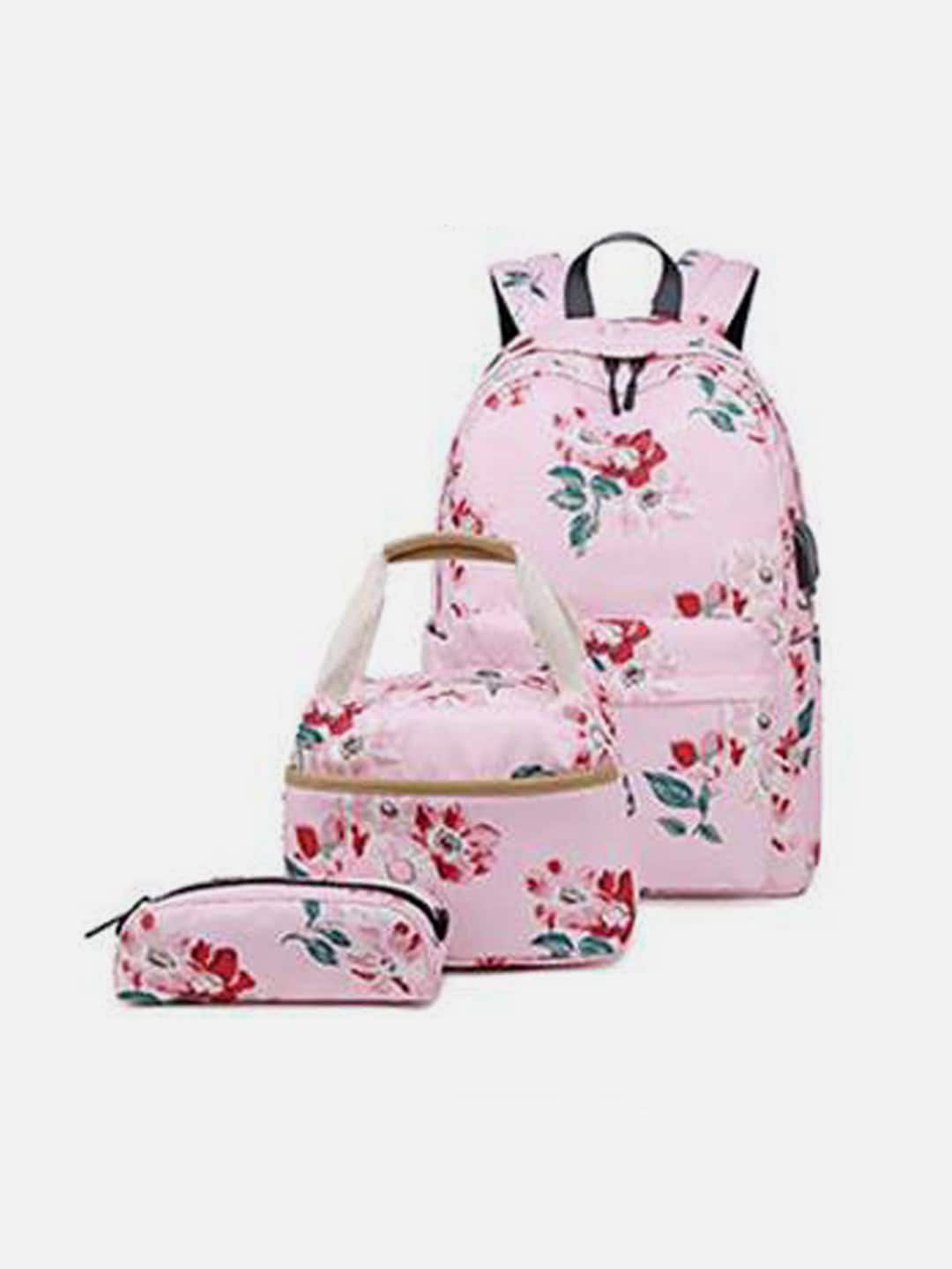 

Little Surprise Box LLP Unisex Kids Contrast Detail Backpack, Pink