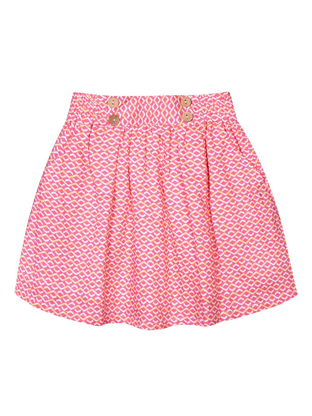 

Budding Bees Infant Girls Printed Fit & Flare Skirt, Pink