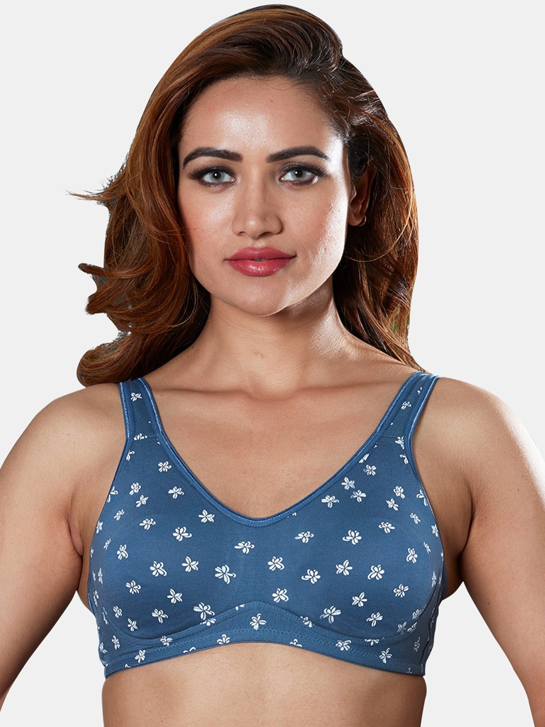 

Sonari Floral Non-Padded Everyday Bra, Grey