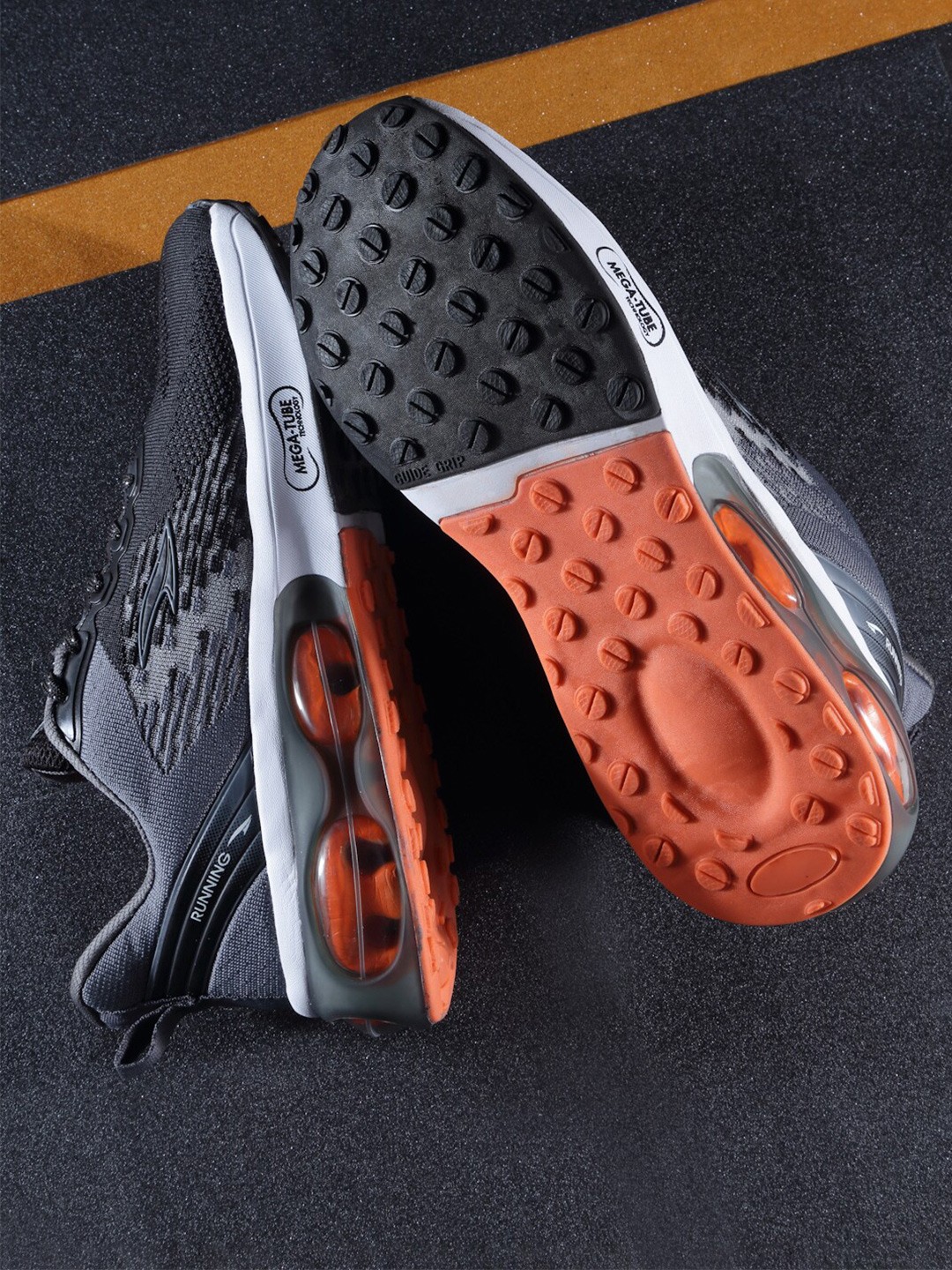 

ASIAN Men Mesh Running Sports Shoes, Black