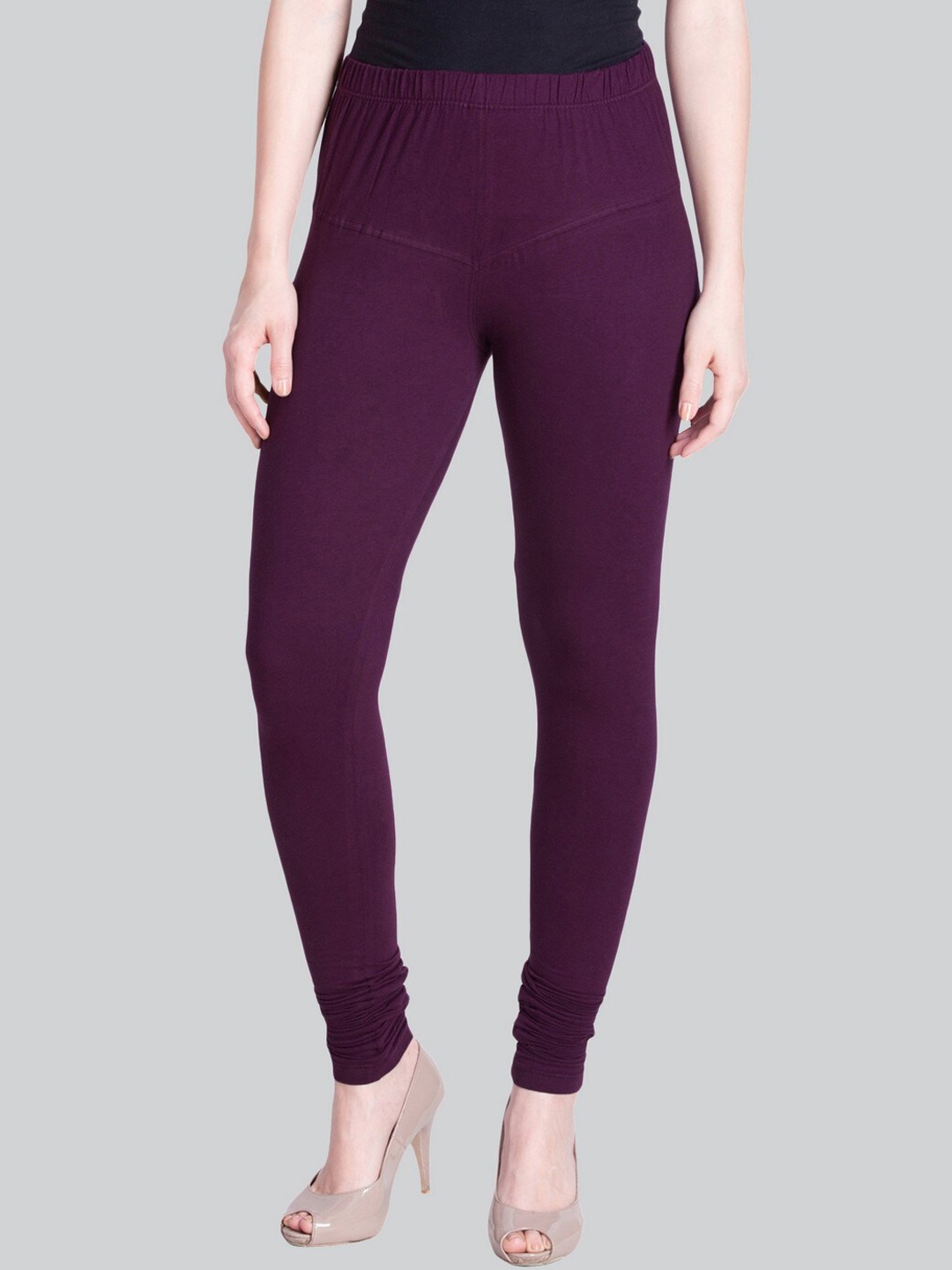 

LYRA Premium 4 Way Stretch Churidar-Length Legging, Purple