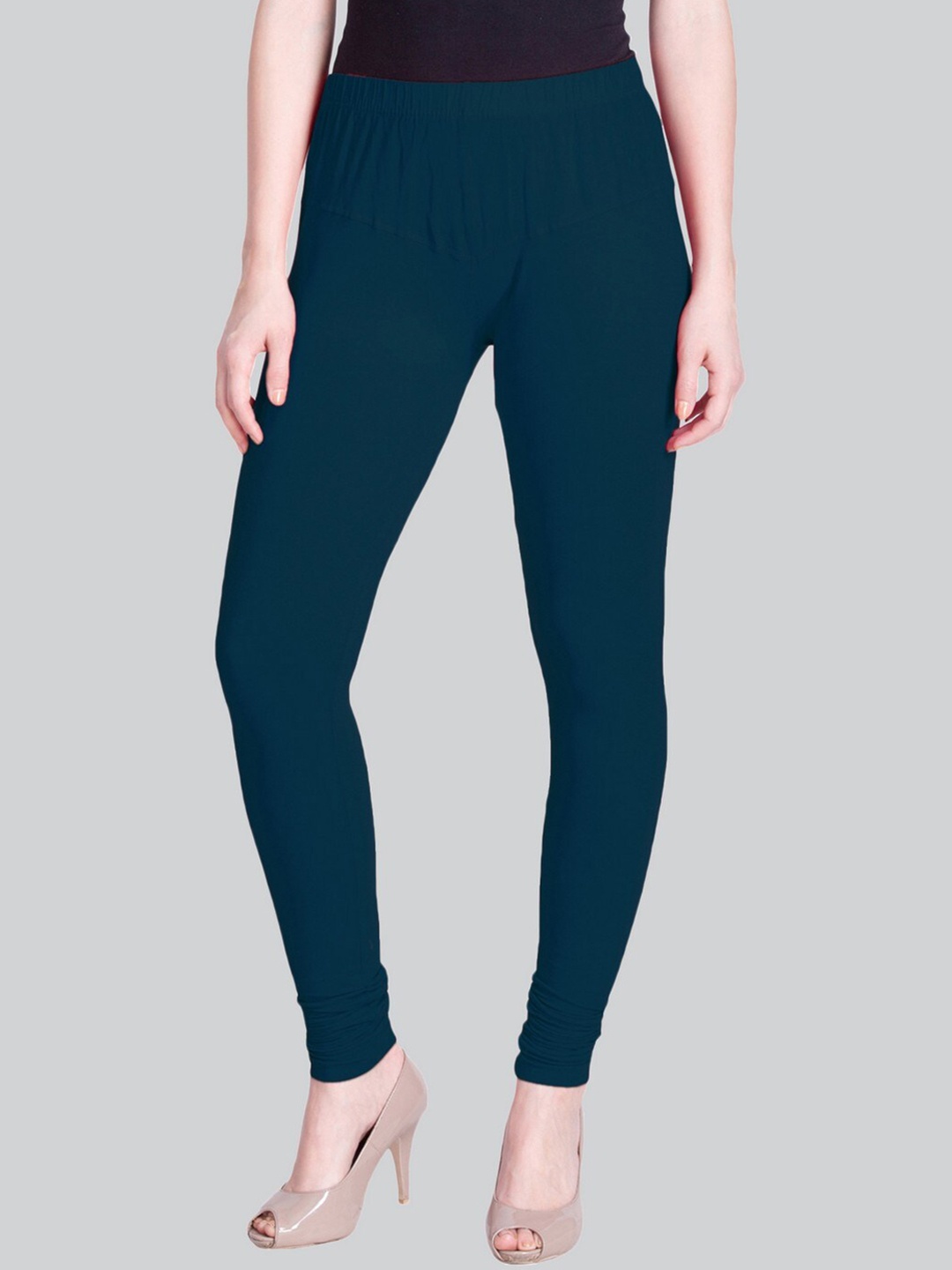 

LYRA Cotton Bio-Wash Churidar-Length Leggings, Blue