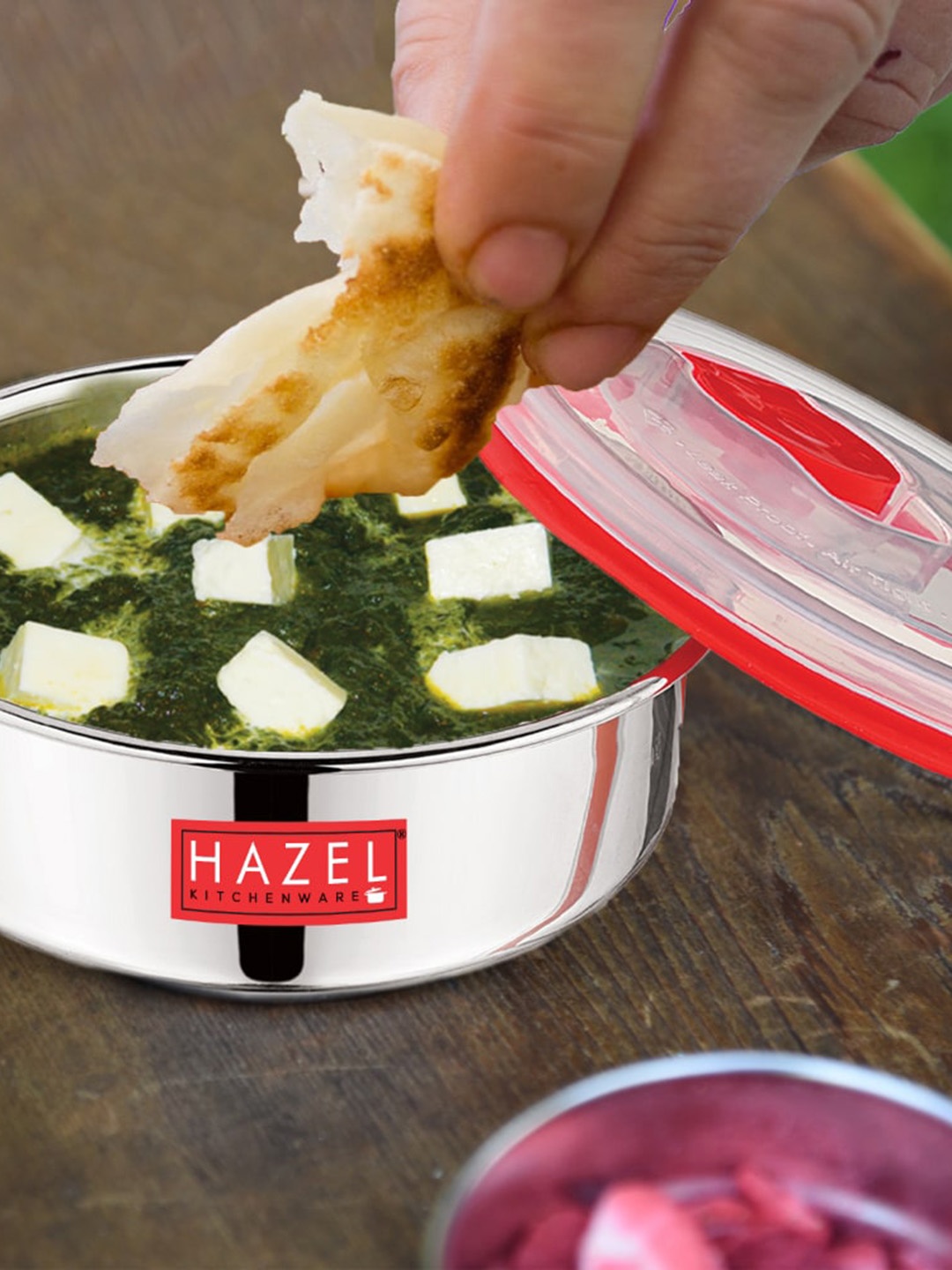 

HAZEL Stainless Steel Airtight Container With Lid 250 ml