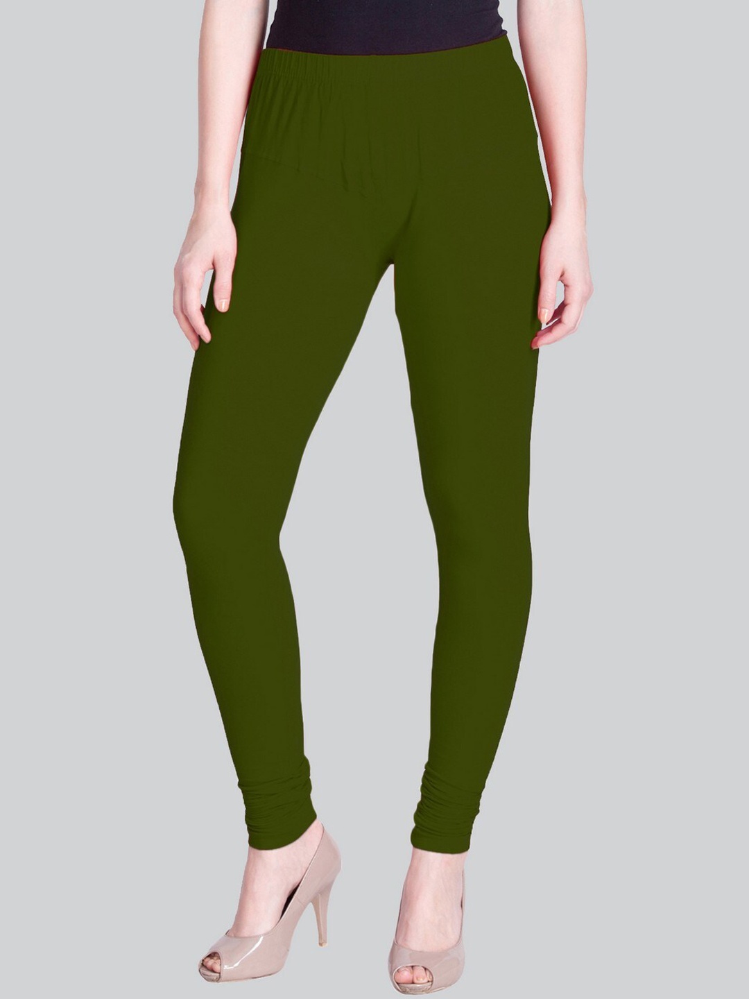 

LYRA Bio-Wash Churidar-Length Leggings, Green