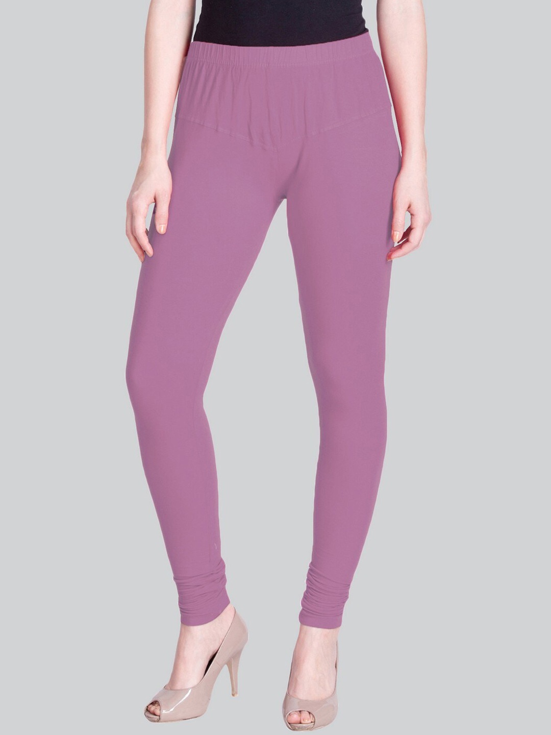 

LYRA Mid-Rise Premium 4 Way Stretch Churidar-Length Leggings, Mauve