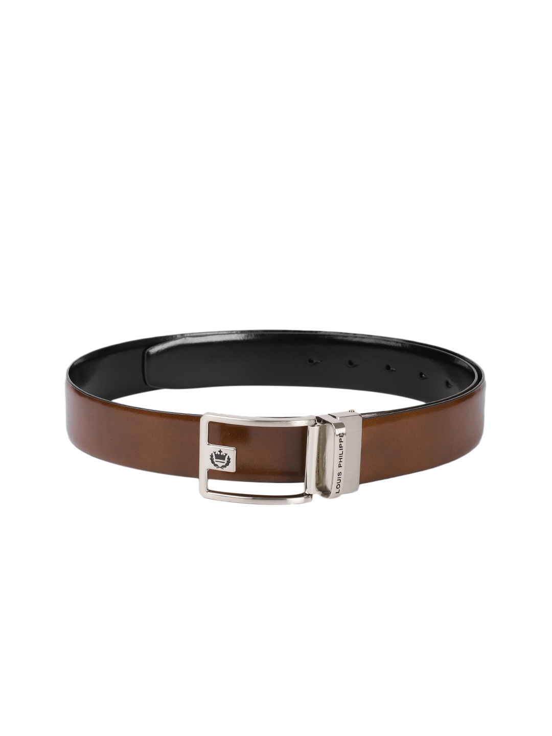 

Louis Philippe Men Reversible Leather Belt, Brown