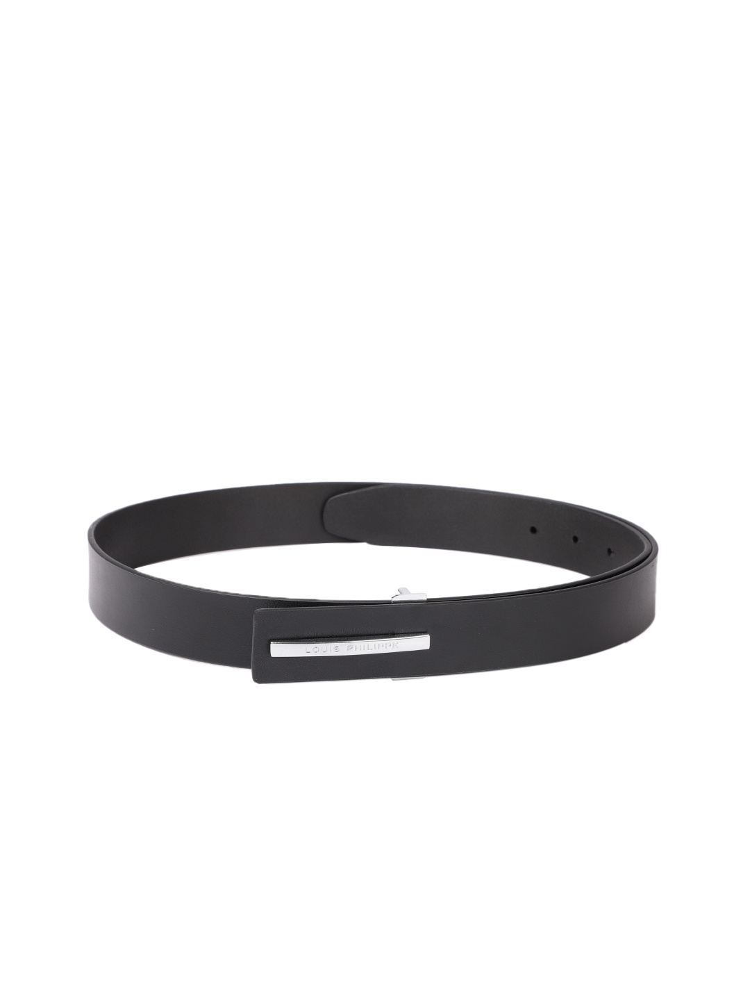 

Louis Philippe Men Leather Belt, Black