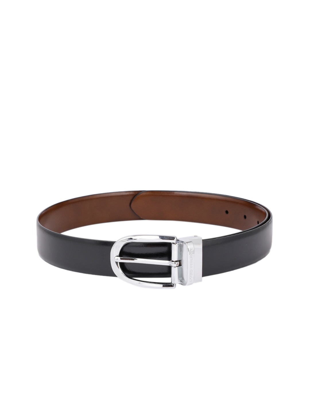 

Louis Philippe Men Reversible Leather Belt, Tan