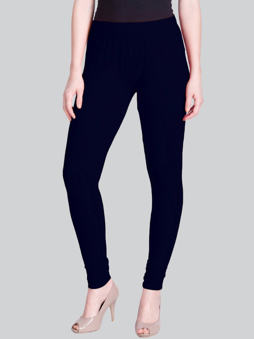 

LYRA Cotton Lycra Churidar Length Leggings, Purple