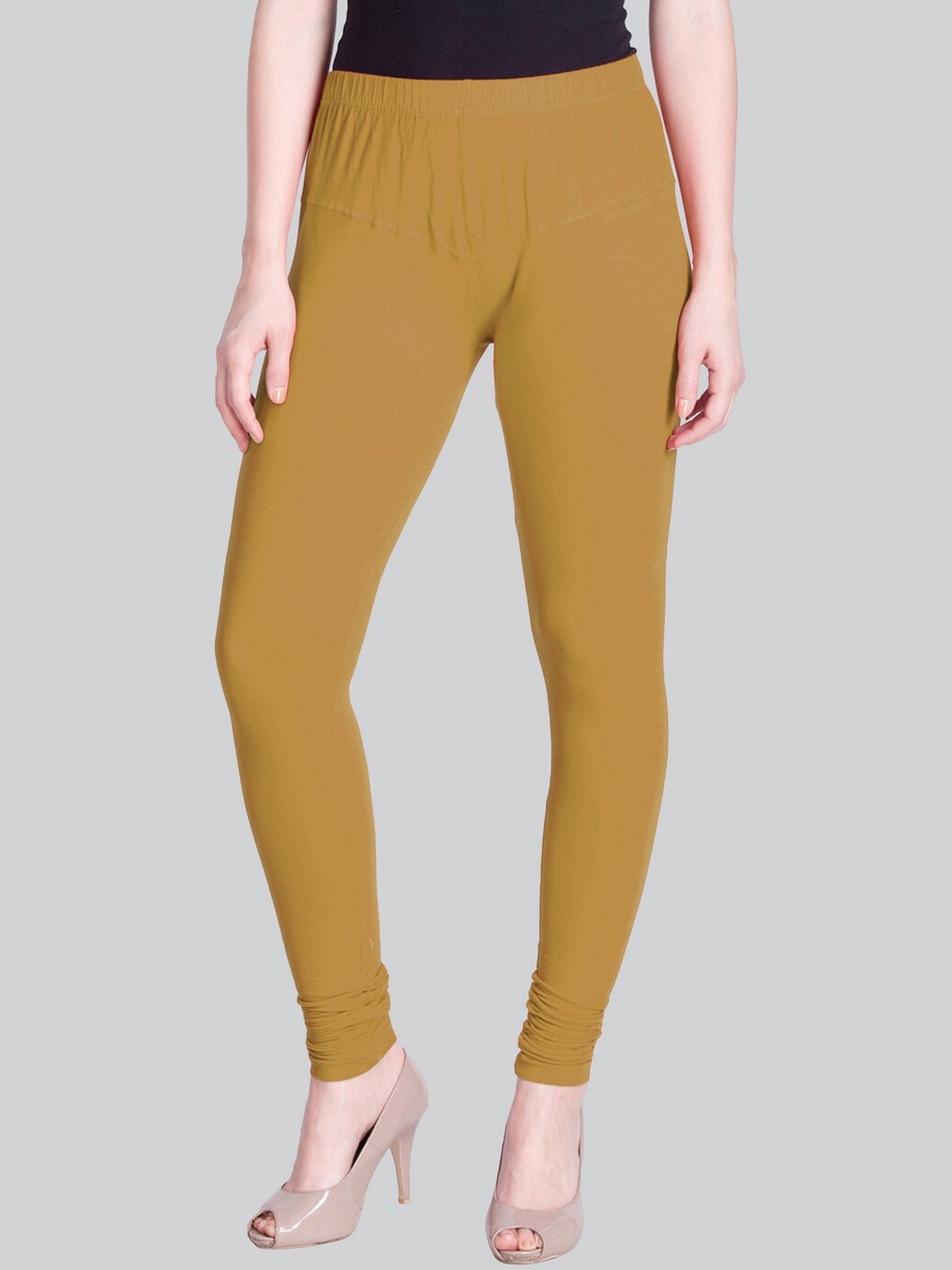 

LYRA Cotton Churidar Length Leggings, Mustard