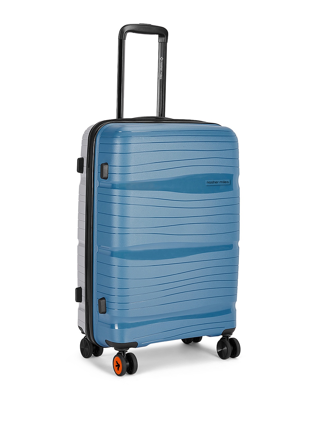 

Nasher Miles Colourblocked Hard-Sided Trolley Suitcase, Blue